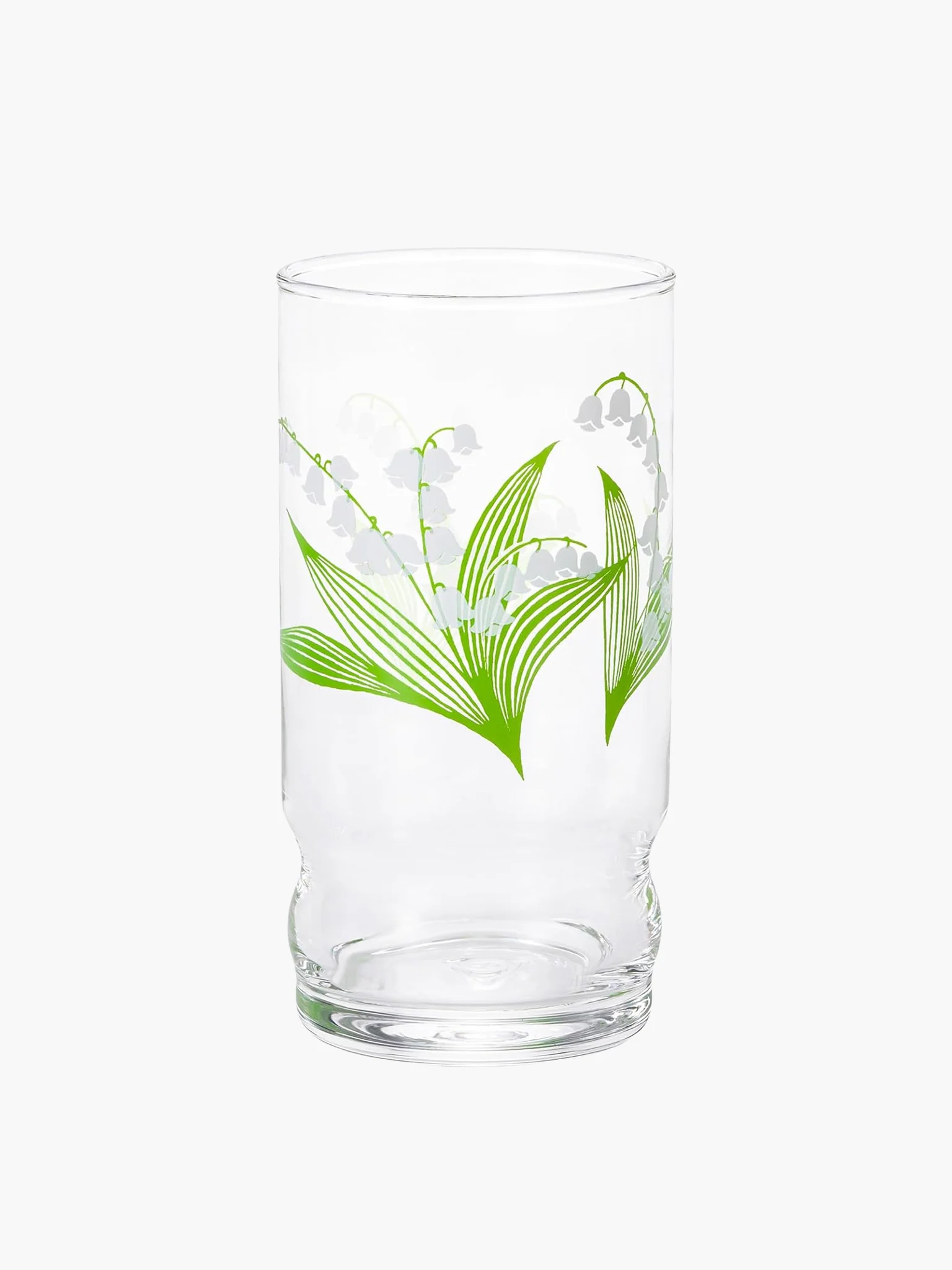 Aderia Retro Glass Tumbler (270ml) - Lily of the Valley