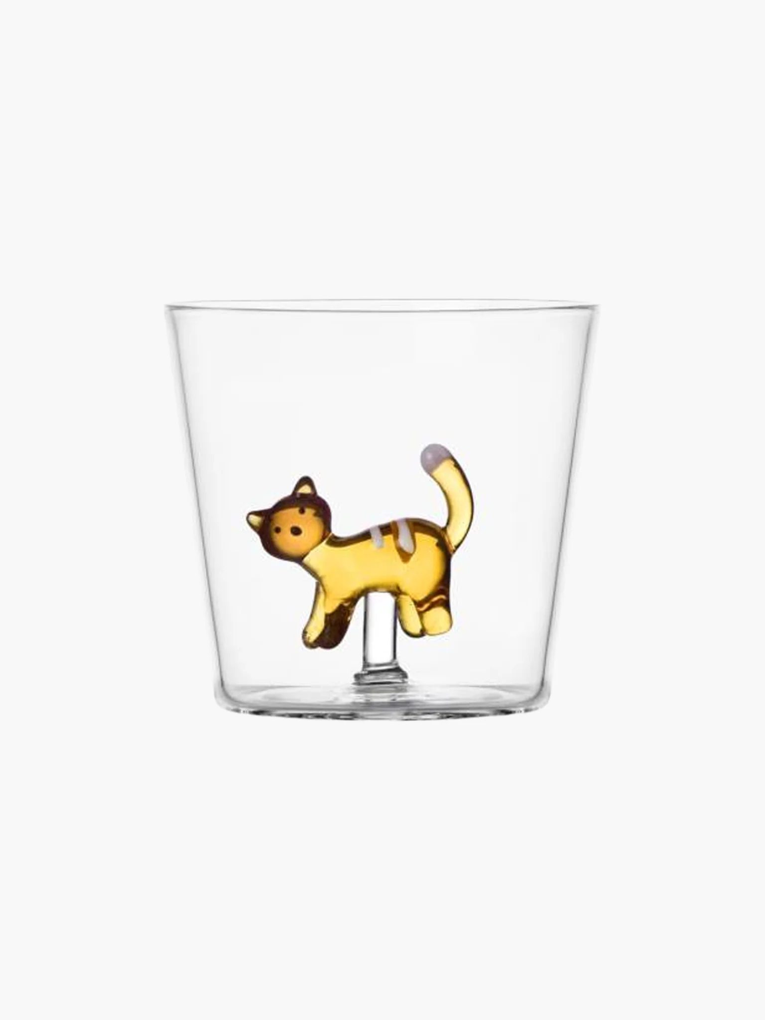 Amber Cat White Stripes Tumbler
