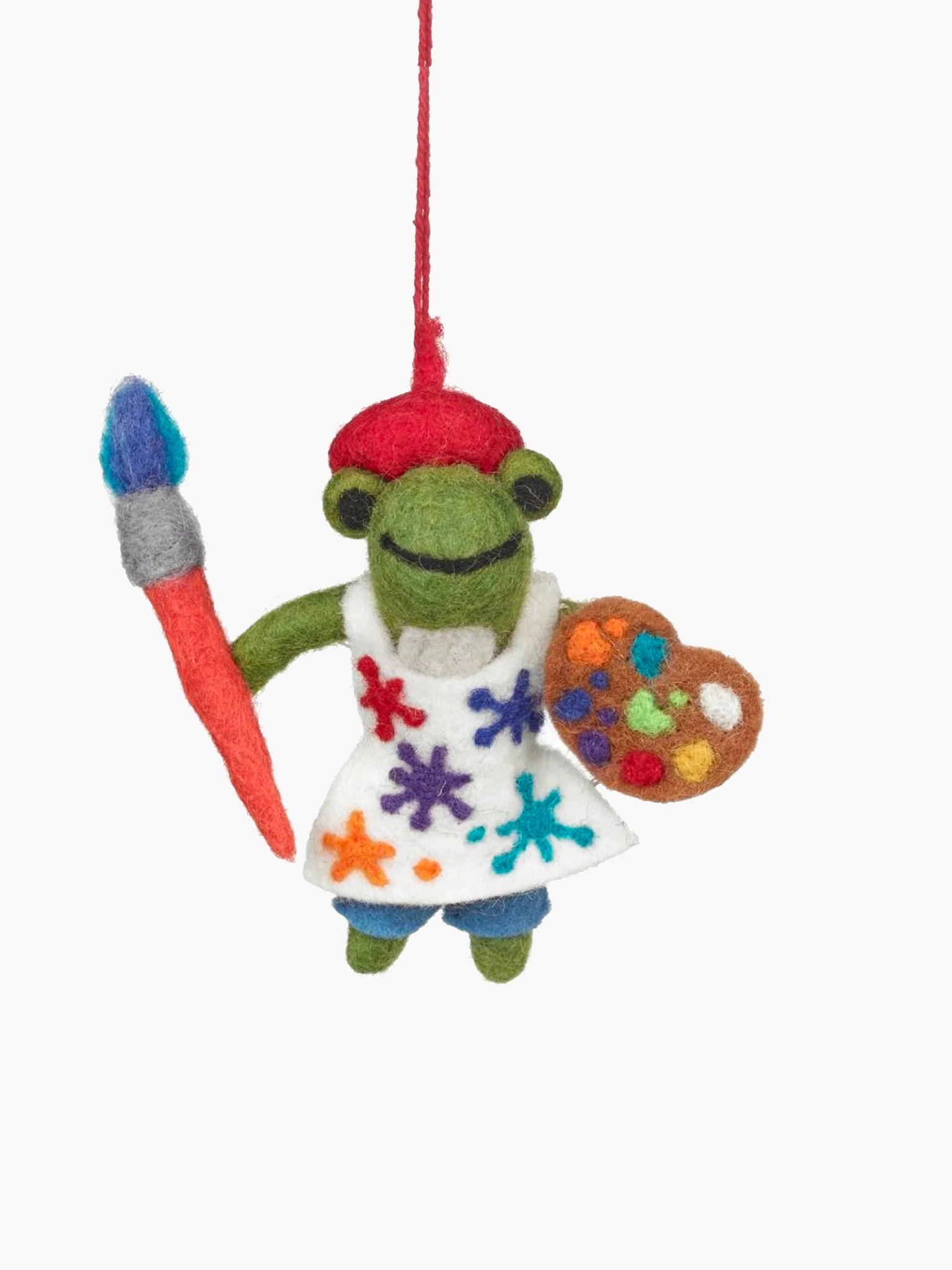 Andre the Artist Frog Ornament - Image 2