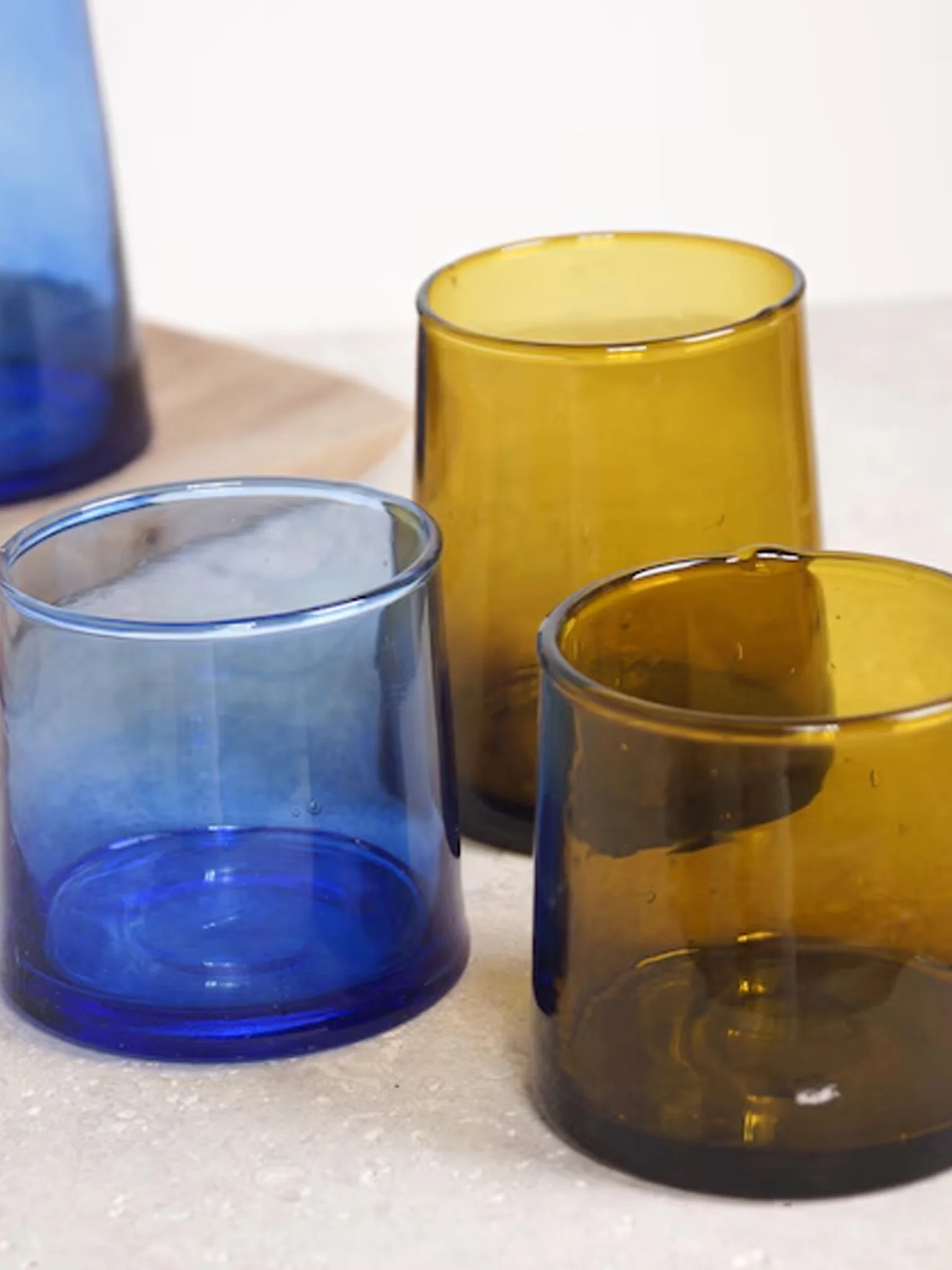 Beldi Tapered Moroccan Glass (235ml) - Short Amber - Image 3