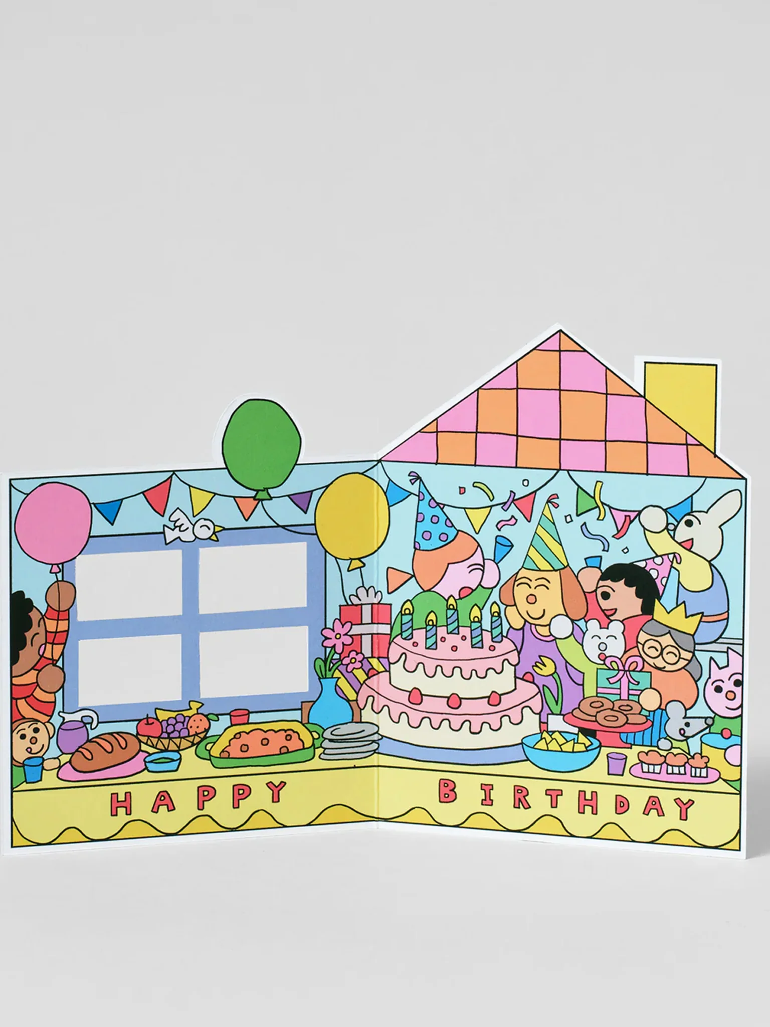 Birthday Party House-Shaped Card x Momoe Narazaki - Image 2