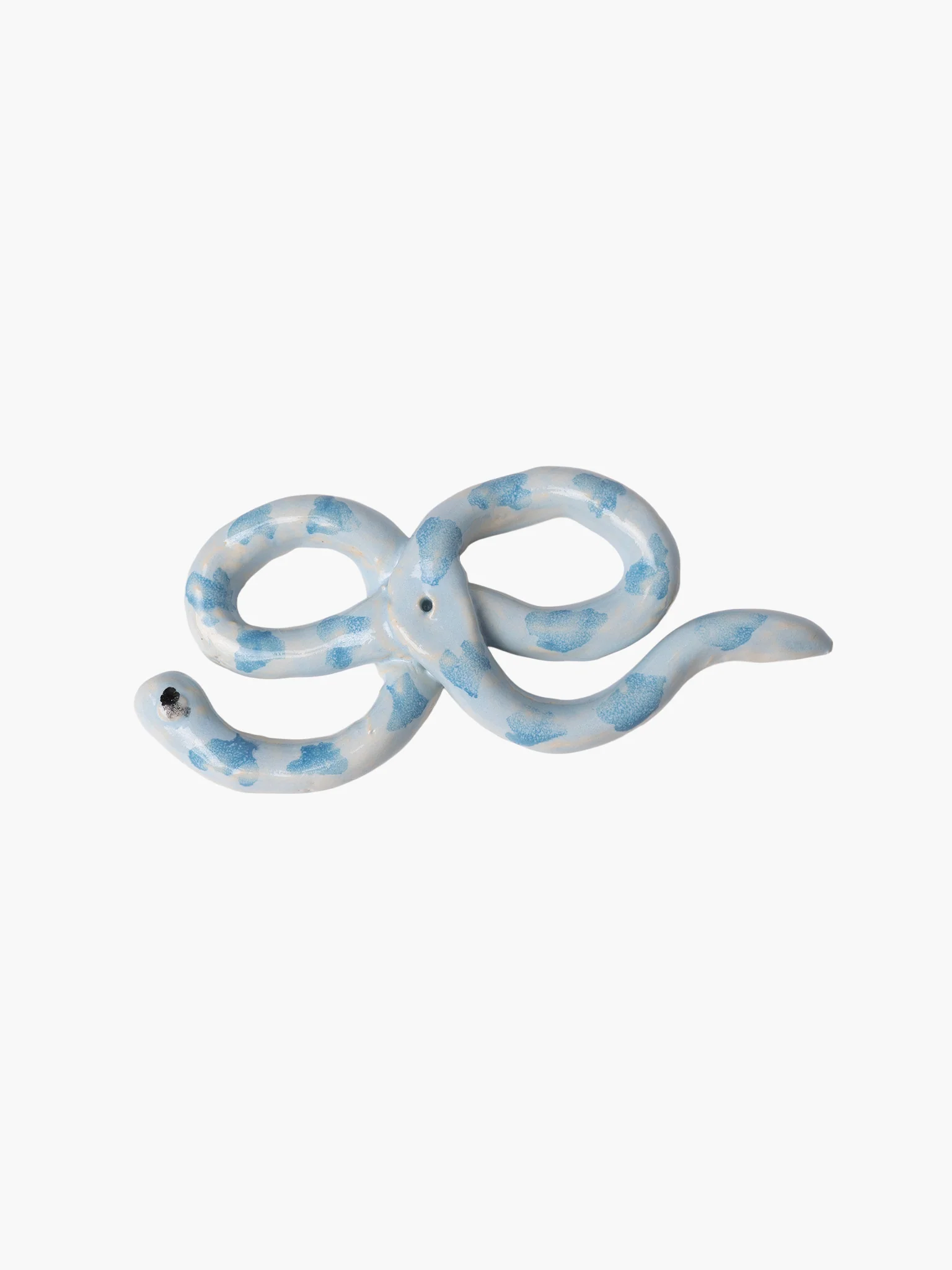 Blue Snake Ribbon Incense Holder