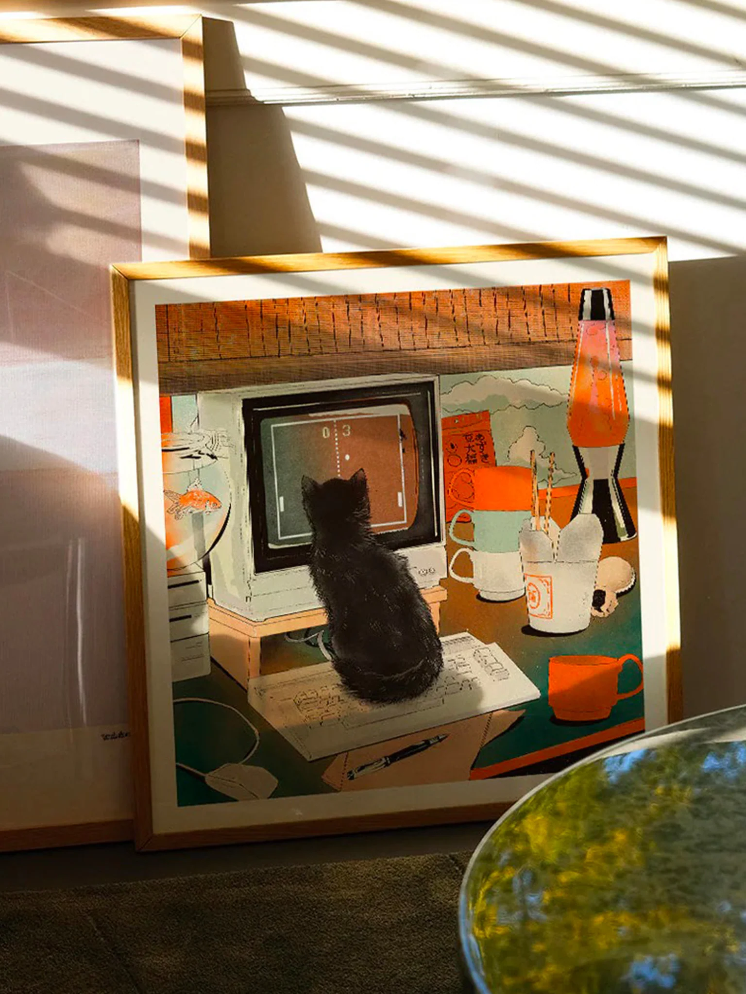 Bodega Cat Pong by Eniko Eged (50x50cm) - Image 2