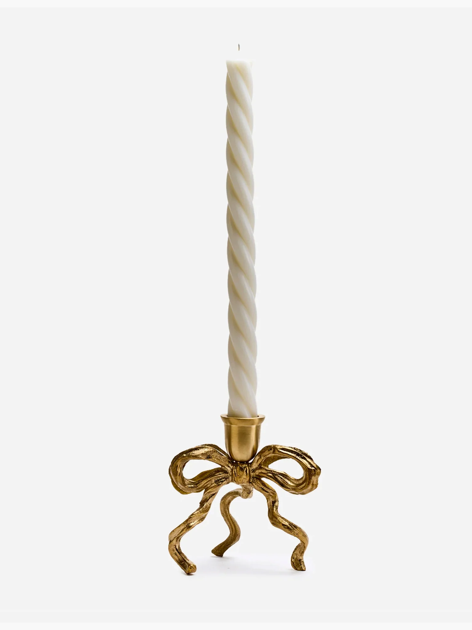 Bow Candle Holder - Brass - Image 4