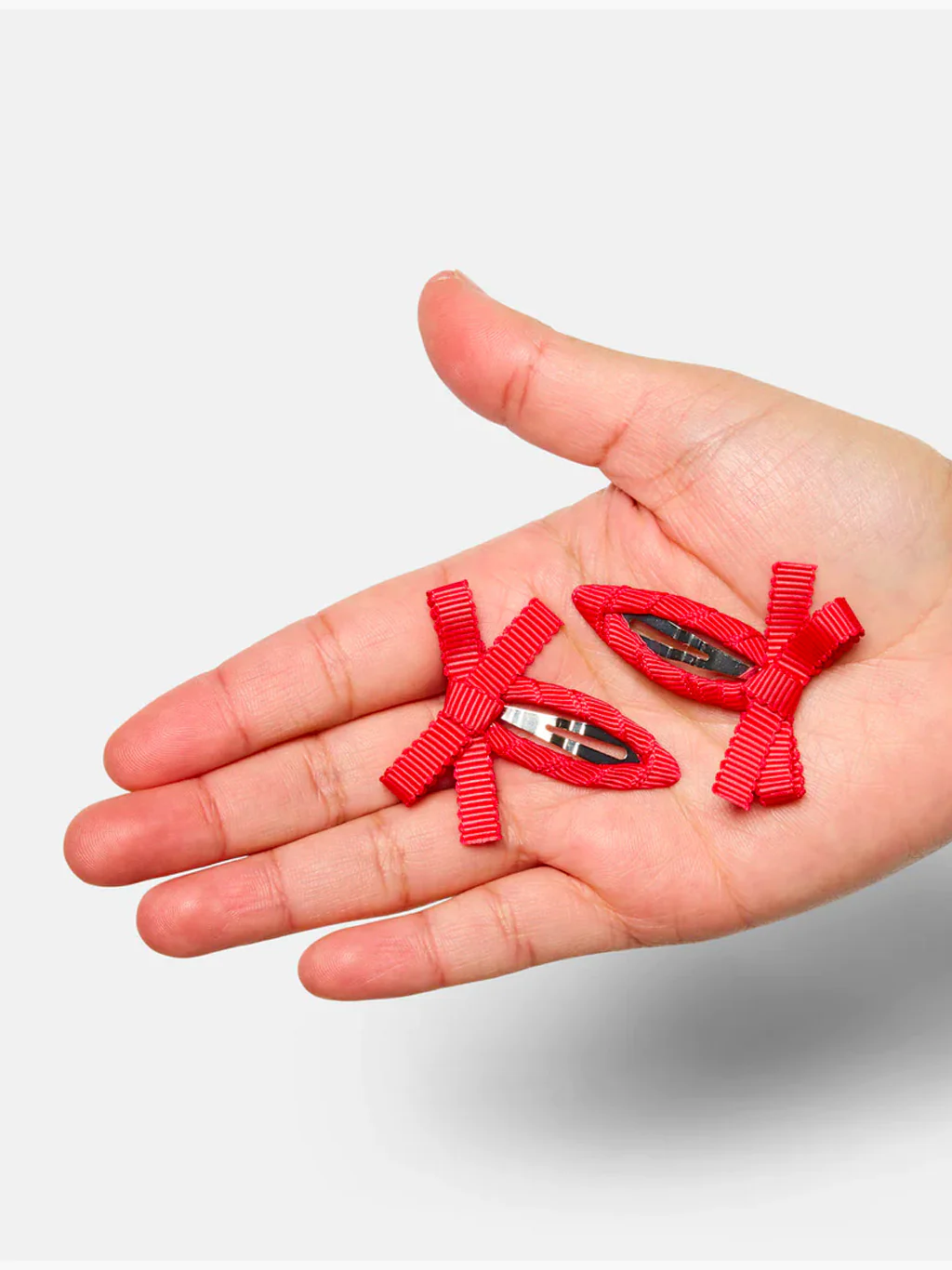 Bow Snap Clips - Cherry (4pk) - Image 4