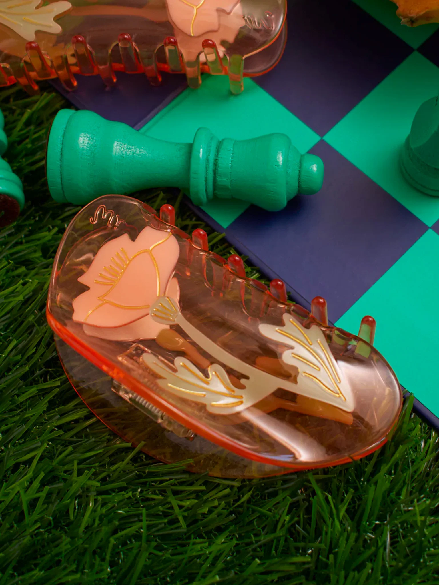 California Poppy Hair Claw - Image 3
