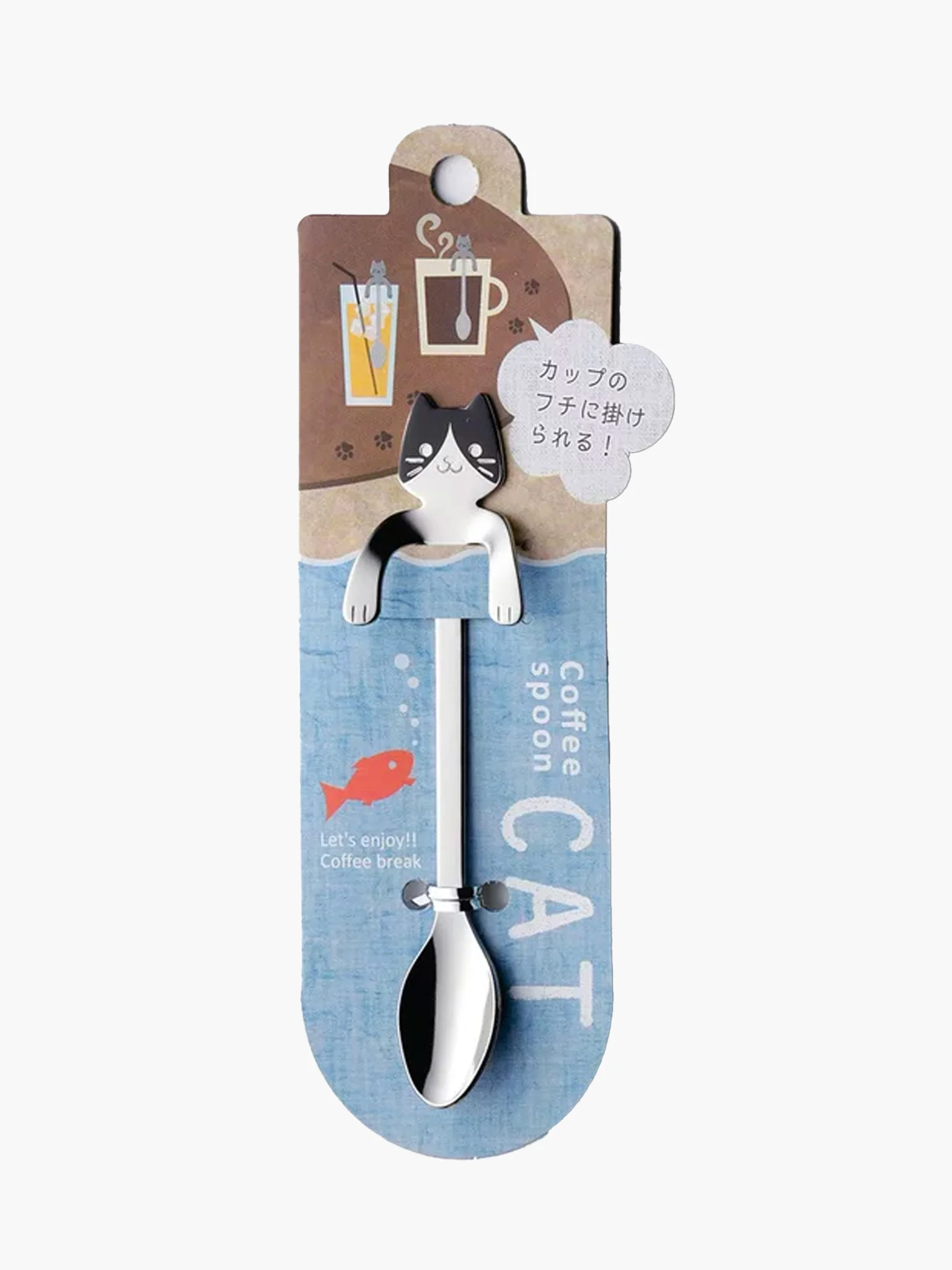 Cat Hanging Coffee Spoon - Hachiware - Image 3