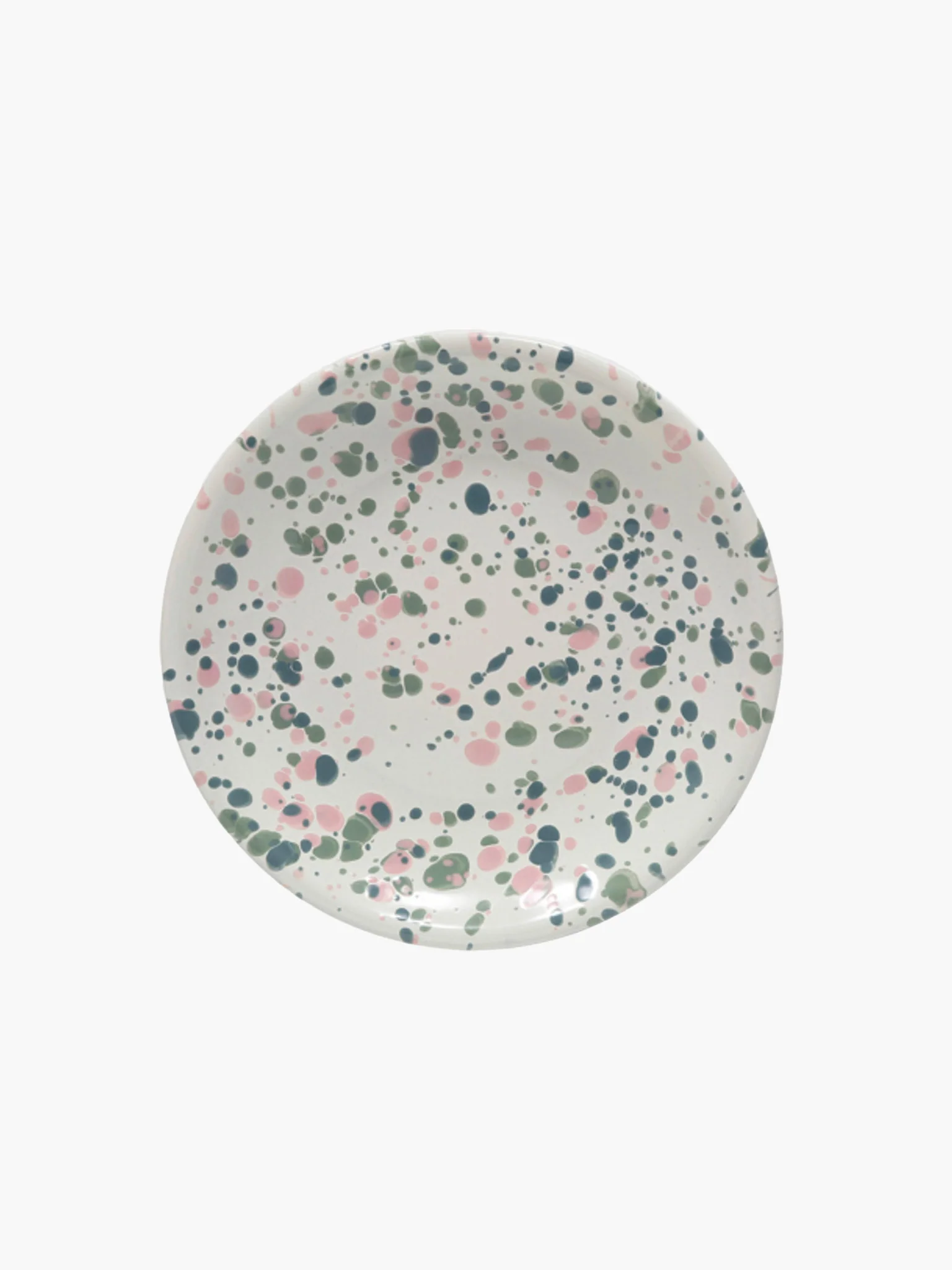 Catalina Coupe Salad Plate (21cm) - Mint Hibiscus