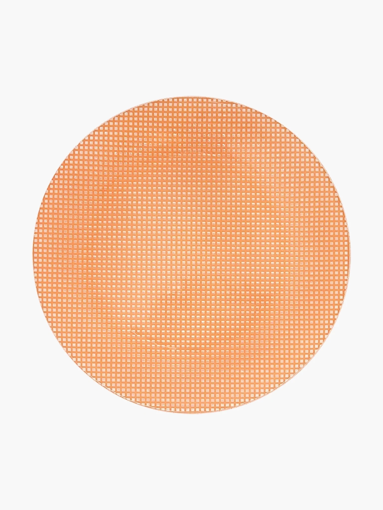 Checky Salad Plate Large (19.5cm) - Peach