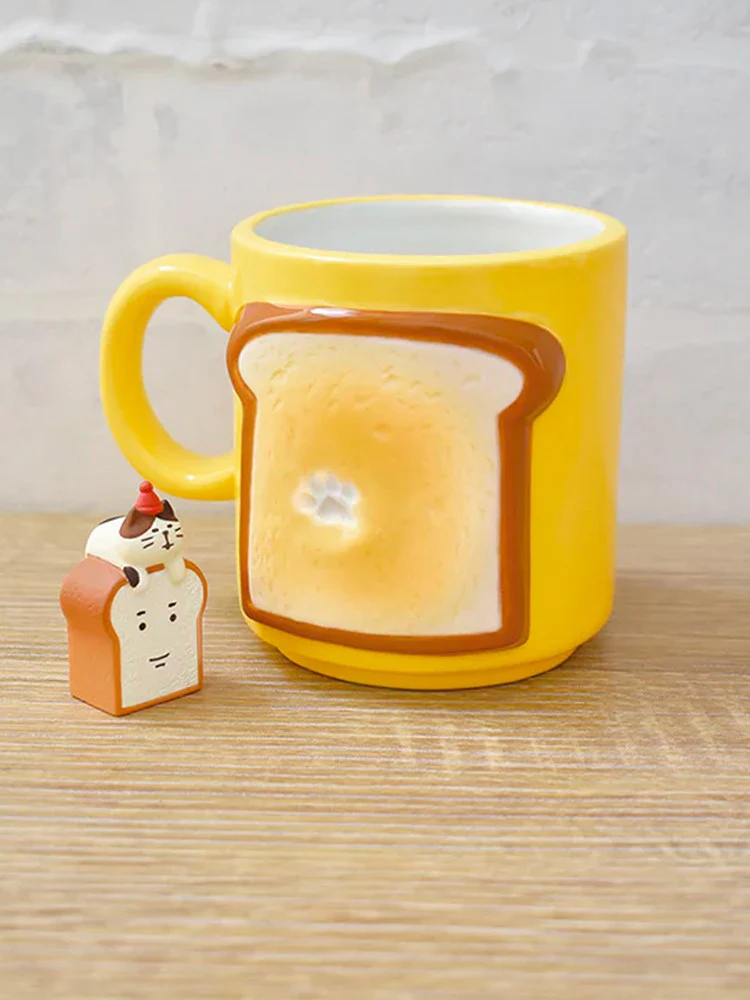 Concombre Bread Mug - Who Bit the Toast? (Yellow) - Image 2