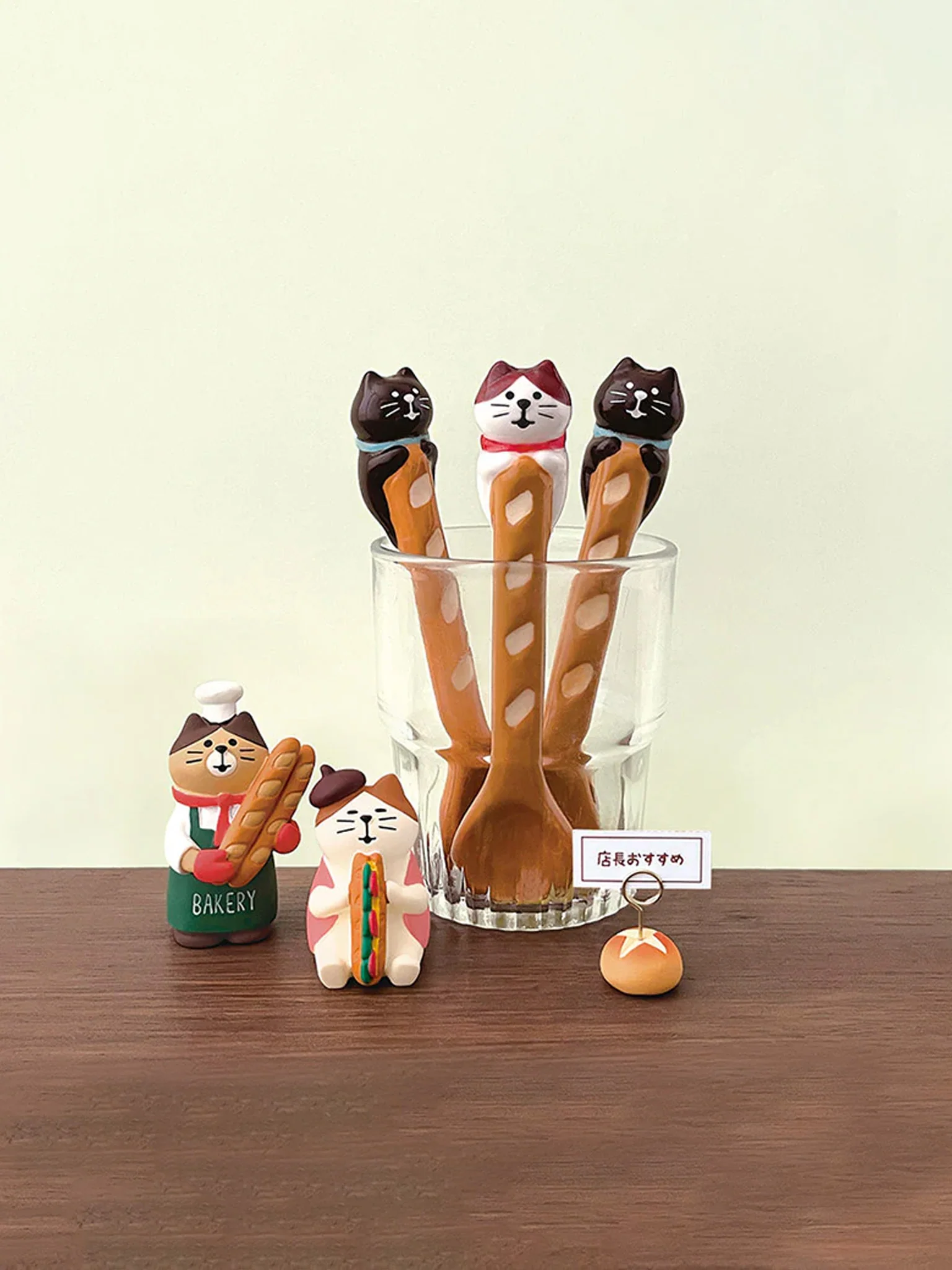 Concombre Yamaneko Bakery Spoon - Black Cat - Image 2