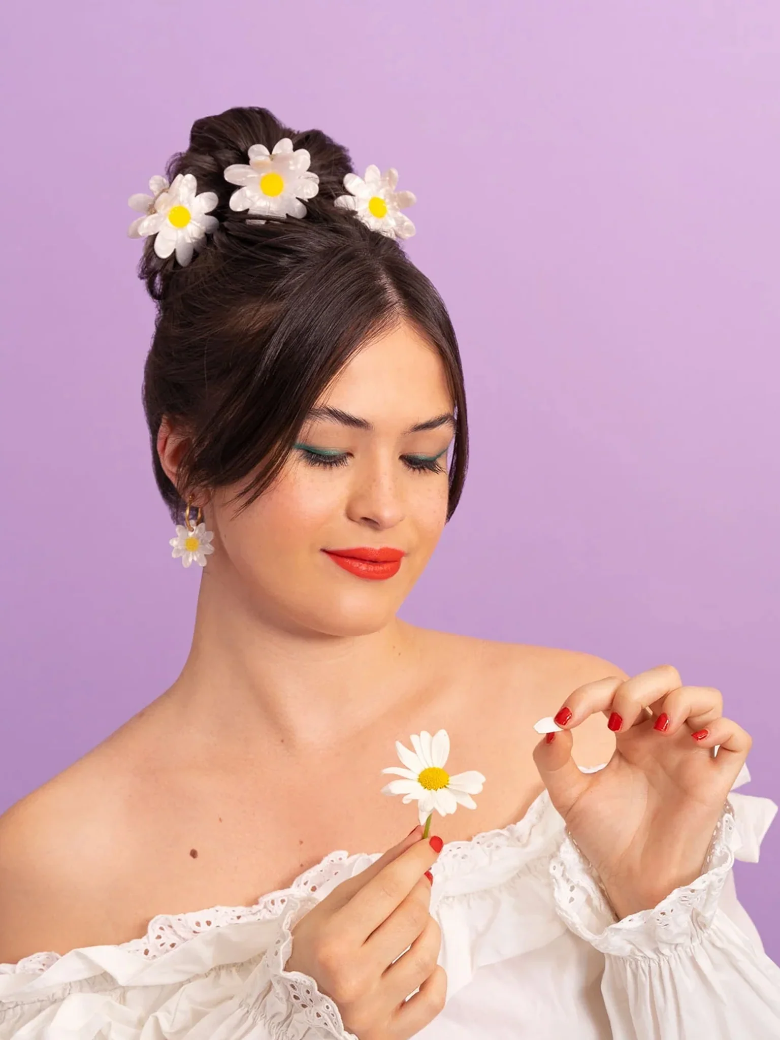 Daisy Hair Claw (Single Daisy) - Image 2
