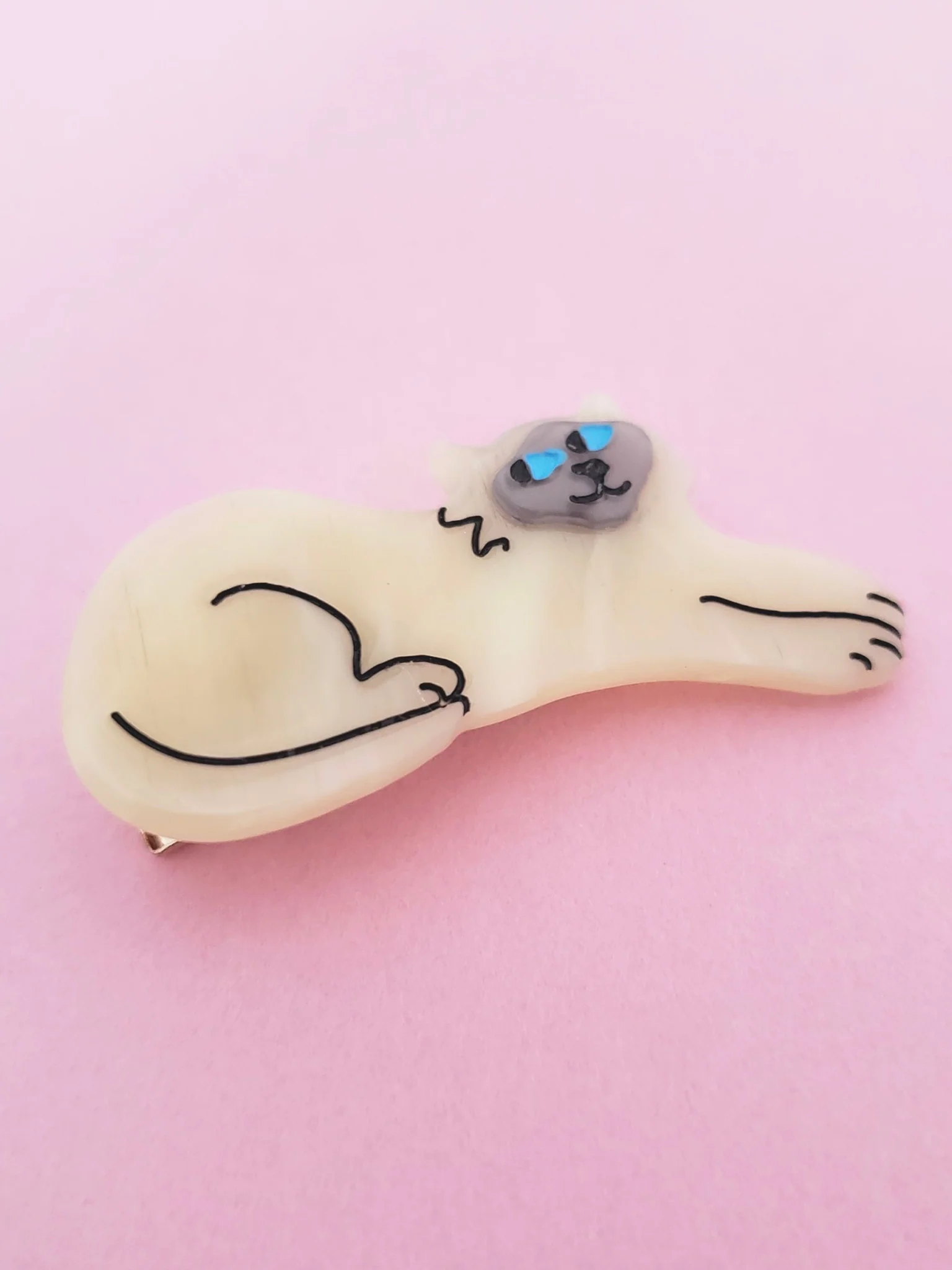 Siamese Cat Hair Clip - Image 3