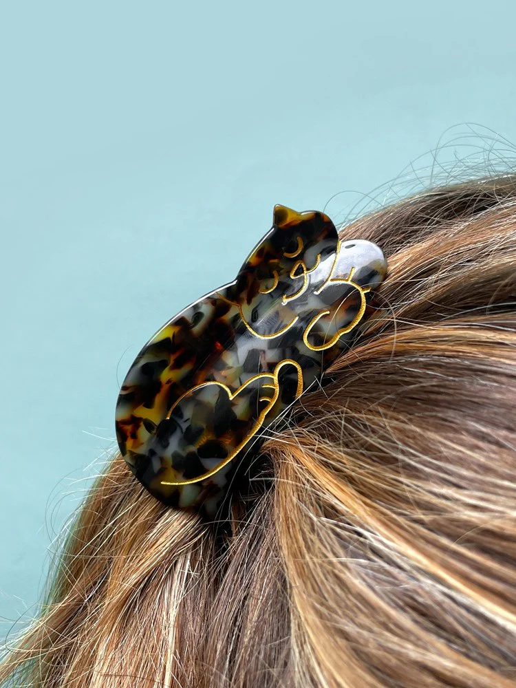 Tortoiseshell Cat Hair Claw - Image 2