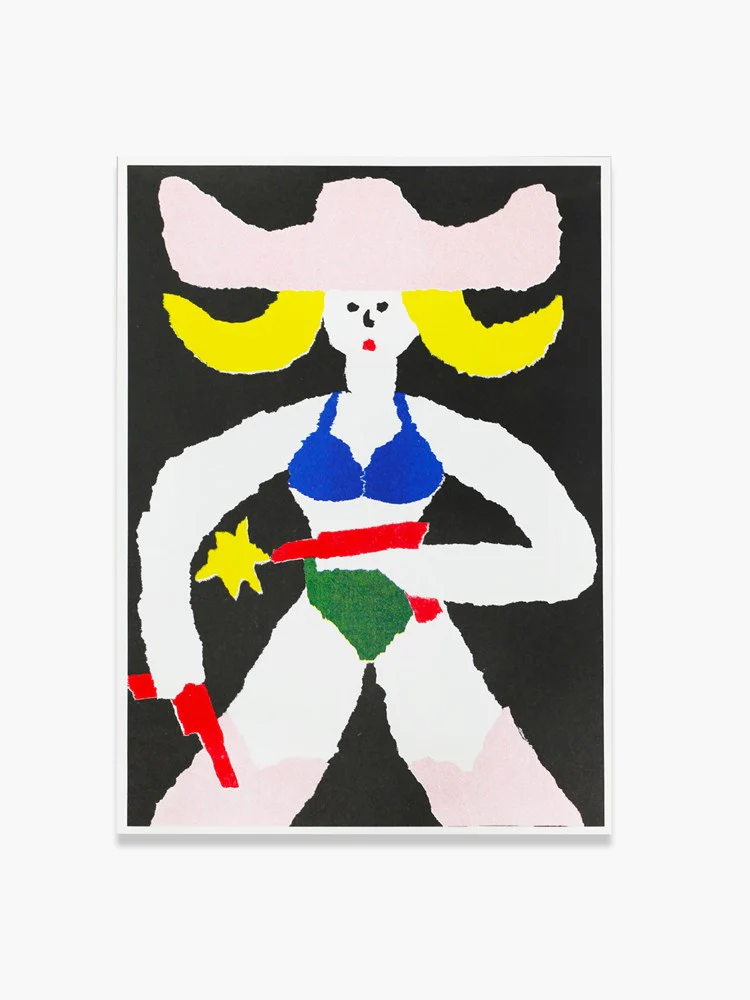 Cowgirl by Des Skordilis - Risograph Print (A4)