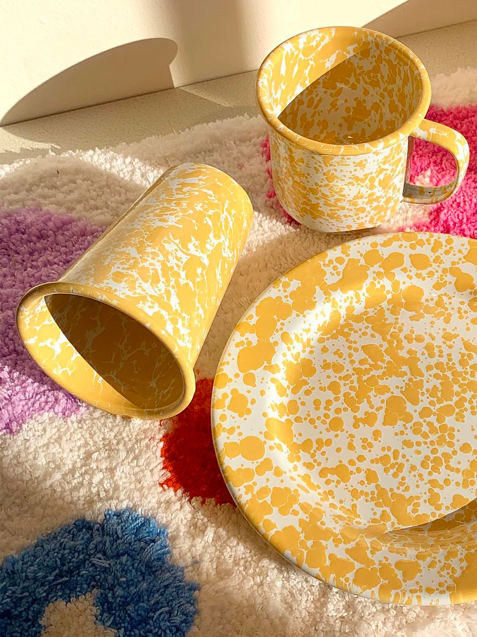 Splatter Mug (350ml) - Yellow - Image 3