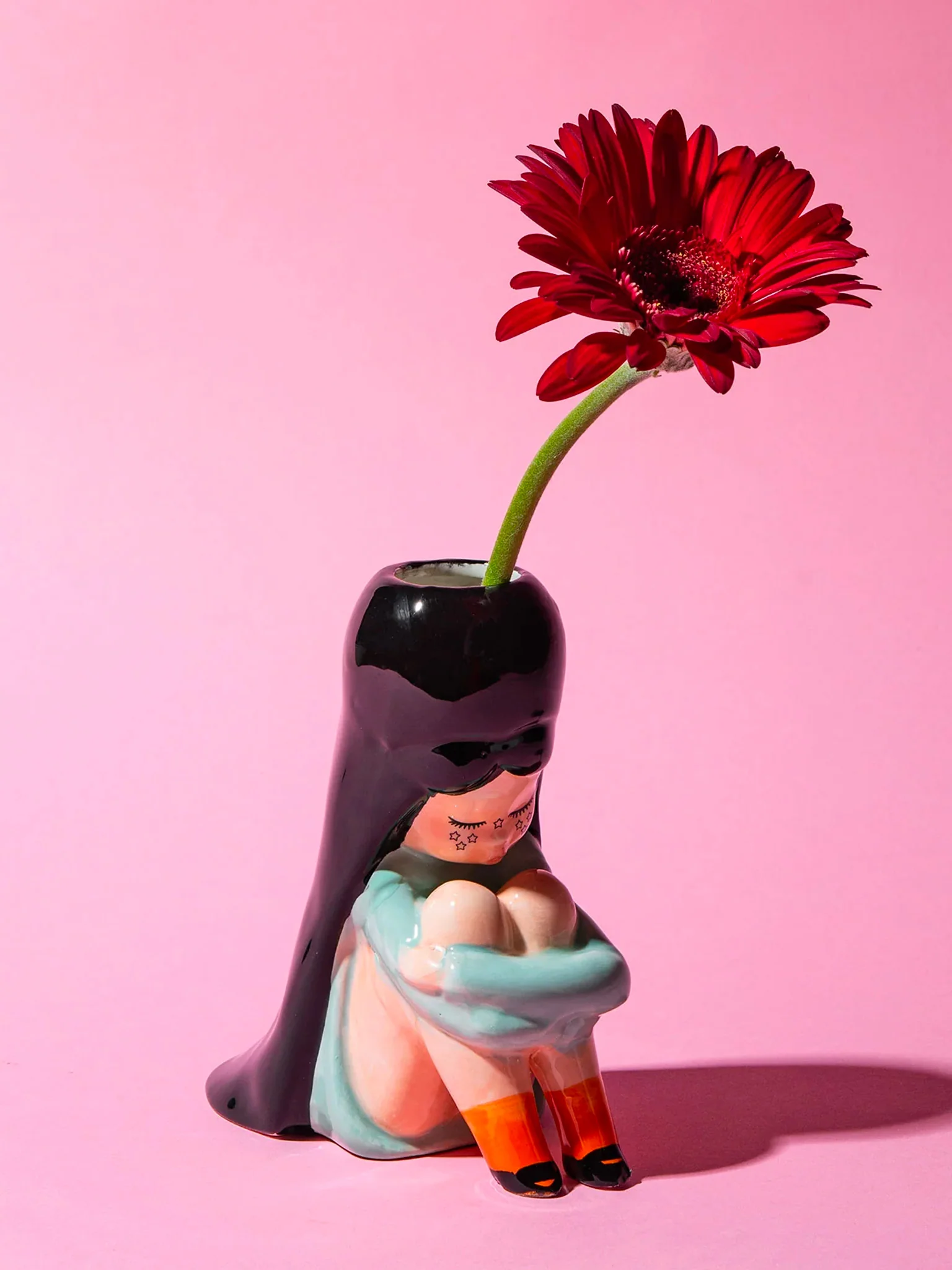Dalila Ceramic Flower Vase - Image 3