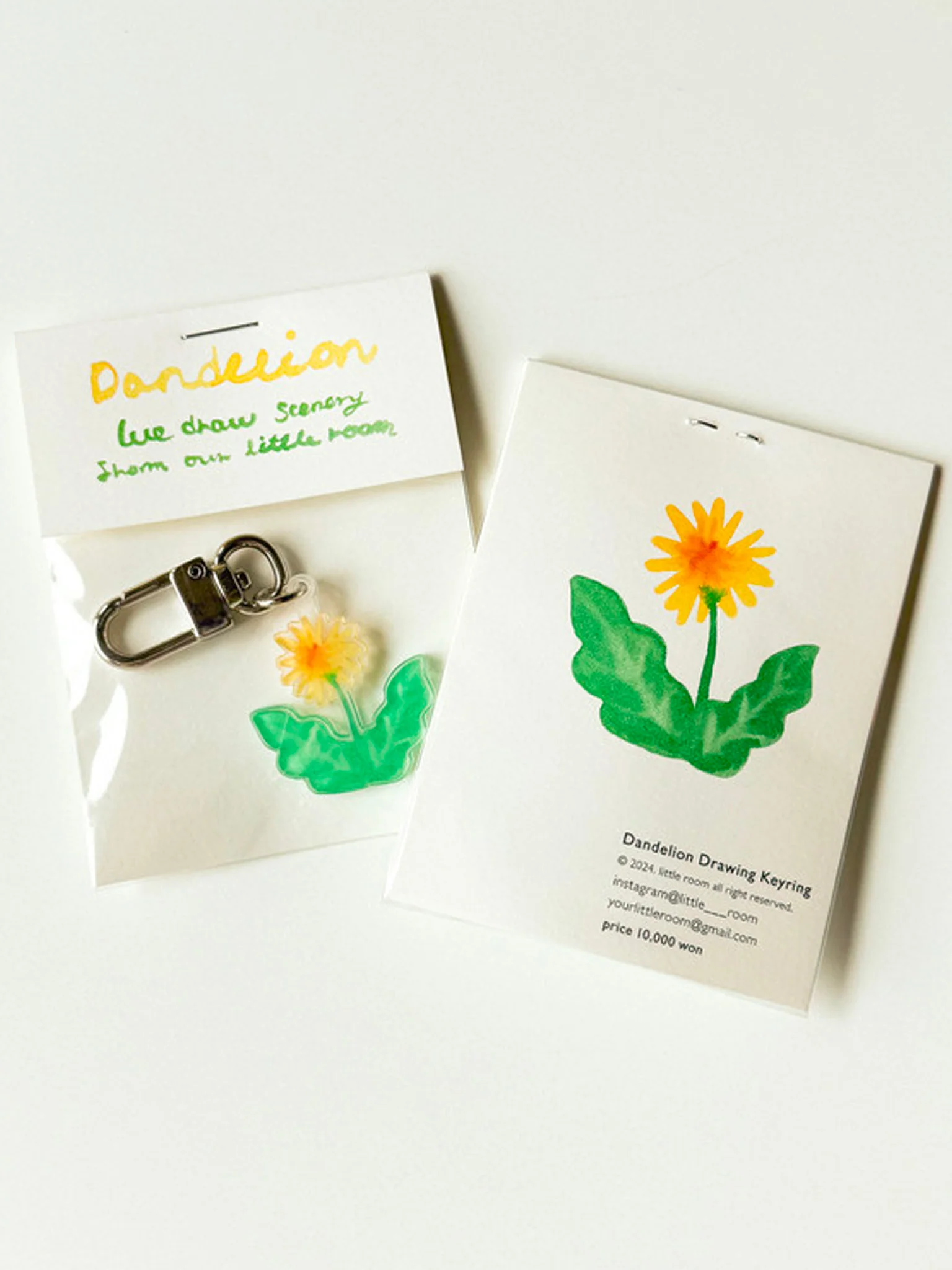 Dandelion Drawing Keychain by little room - Image 3