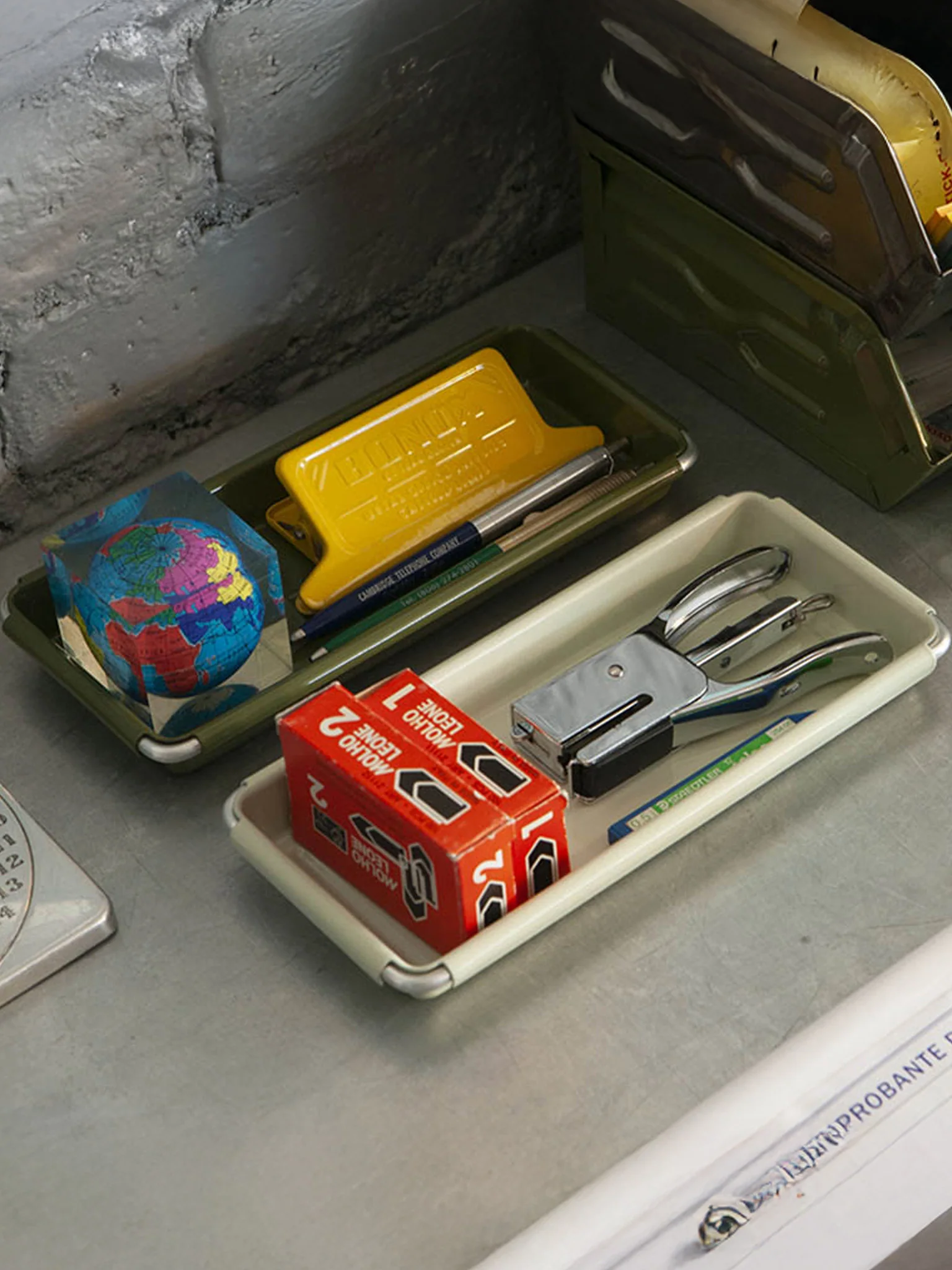 Dulton Desk Organising Tray - Olive - Image 3