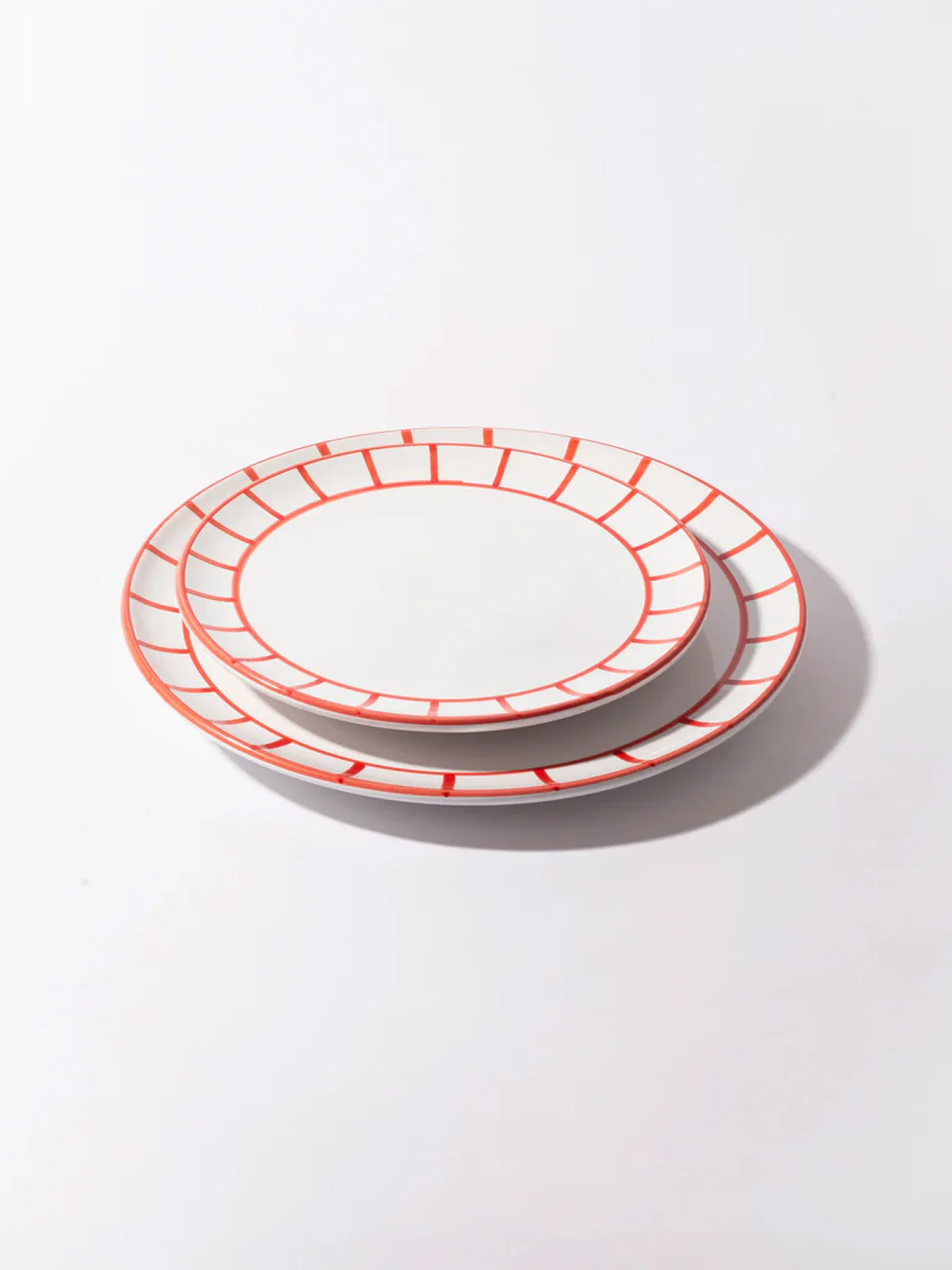 Fence Lunch Plate (21cm) - Lobster Red - Image 4