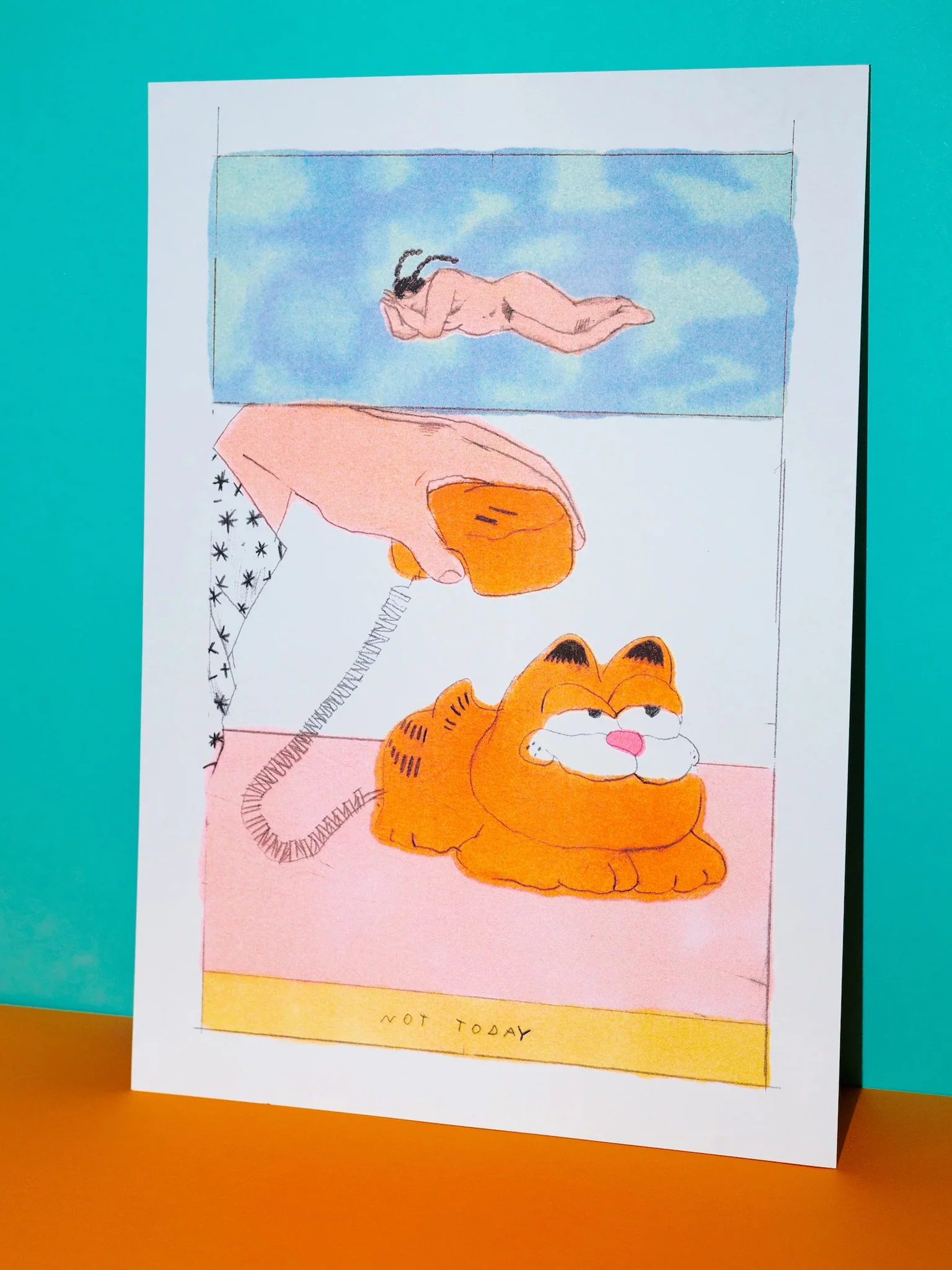Garfield by Melek Zertal (A3) - Image 2