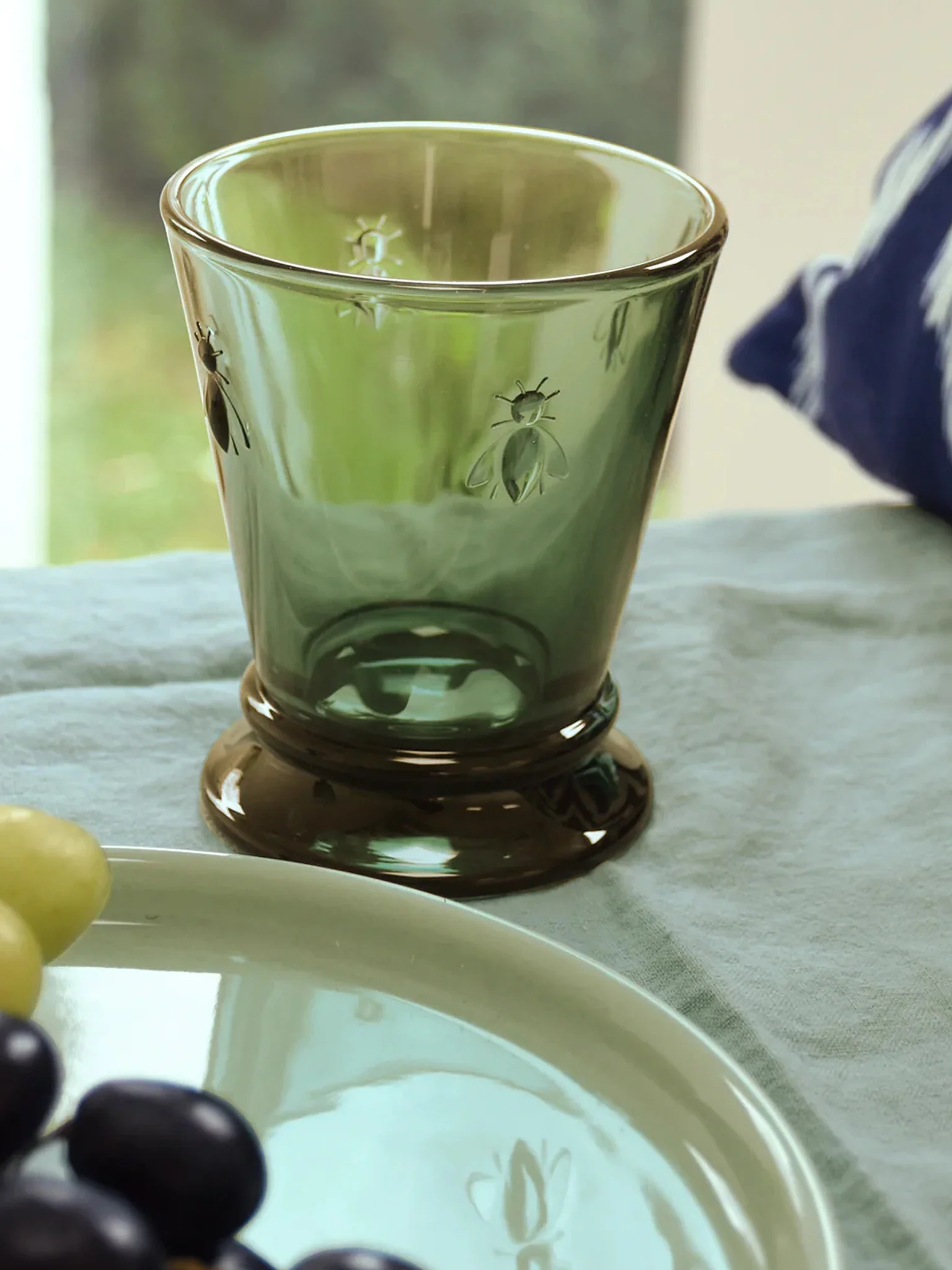 Glass Tumbler (Olive) - Bee (260ml) - Image 2
