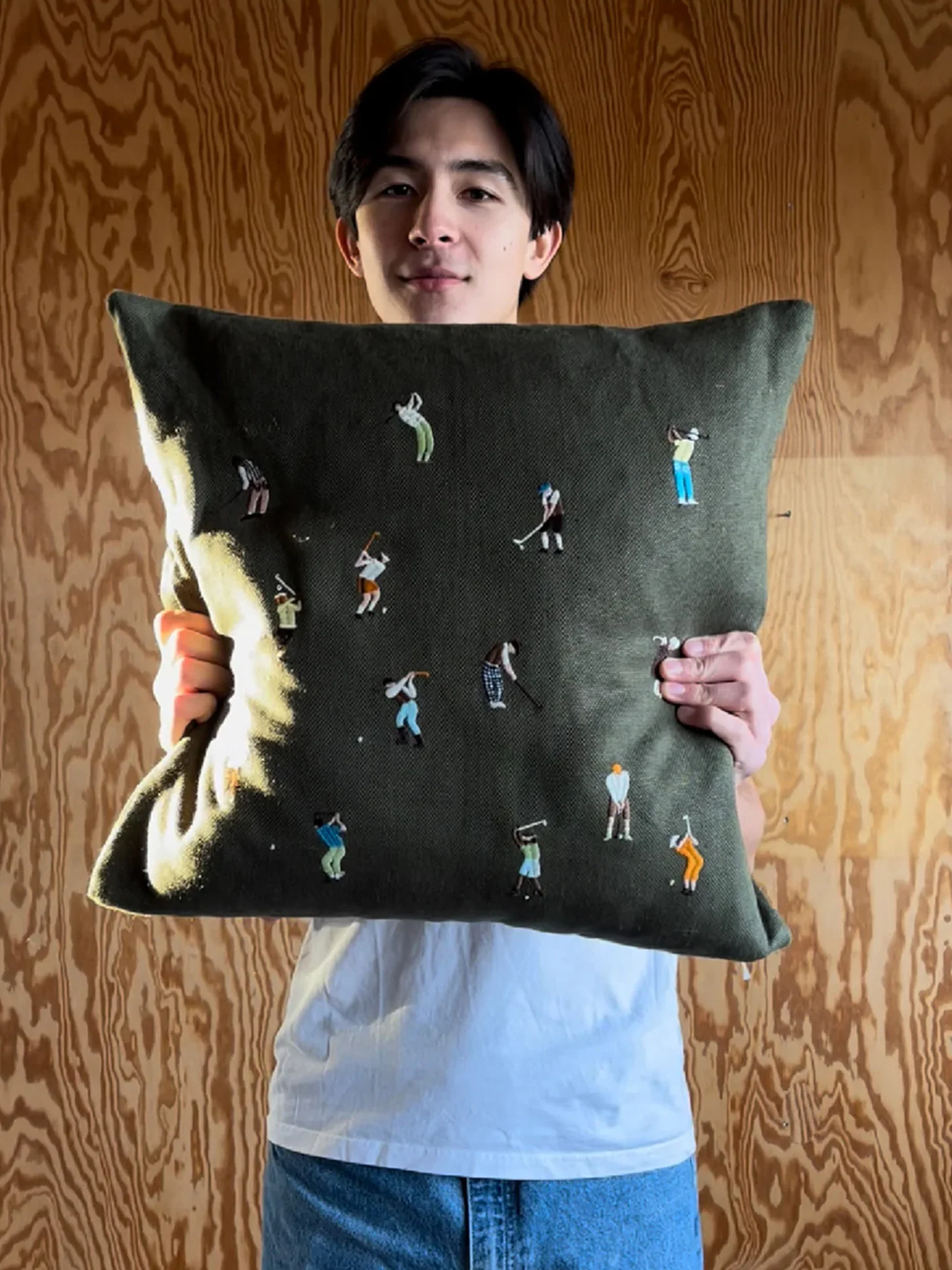 Golfers Cushion Cover - Image 3