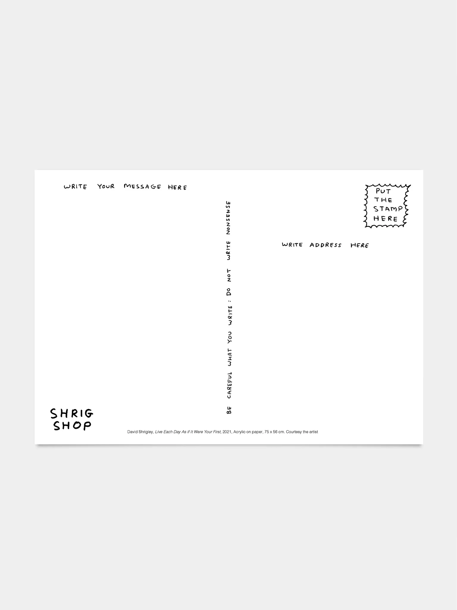 Green Banana Postcard (A5) x David Shrigley - Image 2