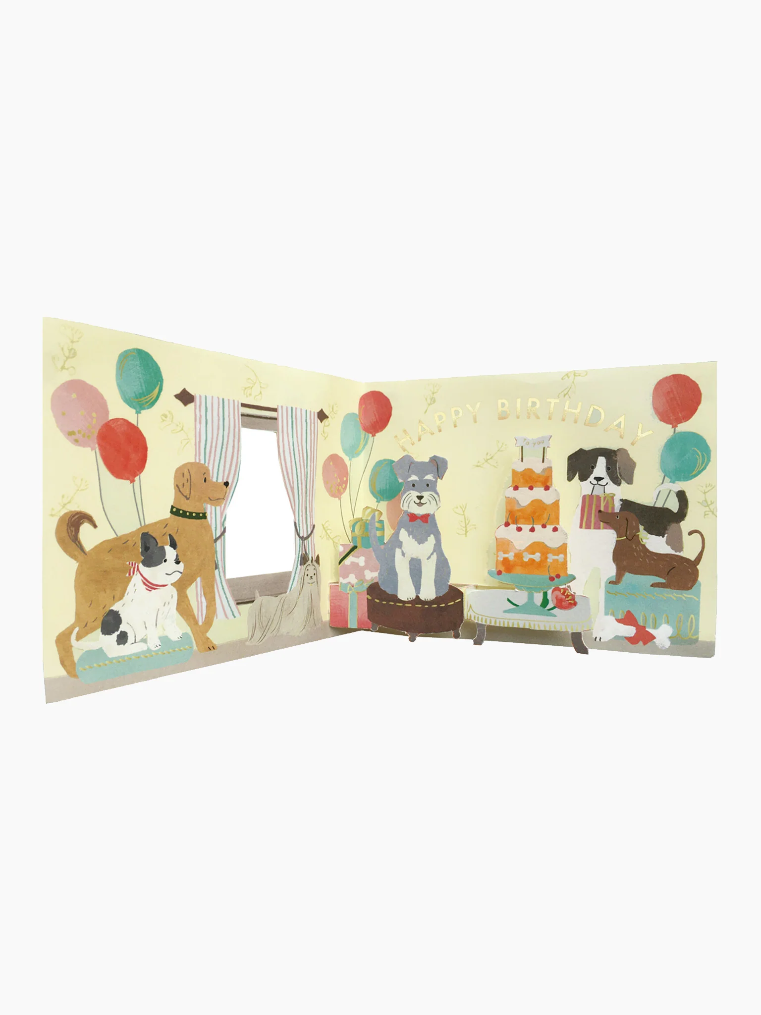 Happy Birthday Dog in Window Card - Image 2