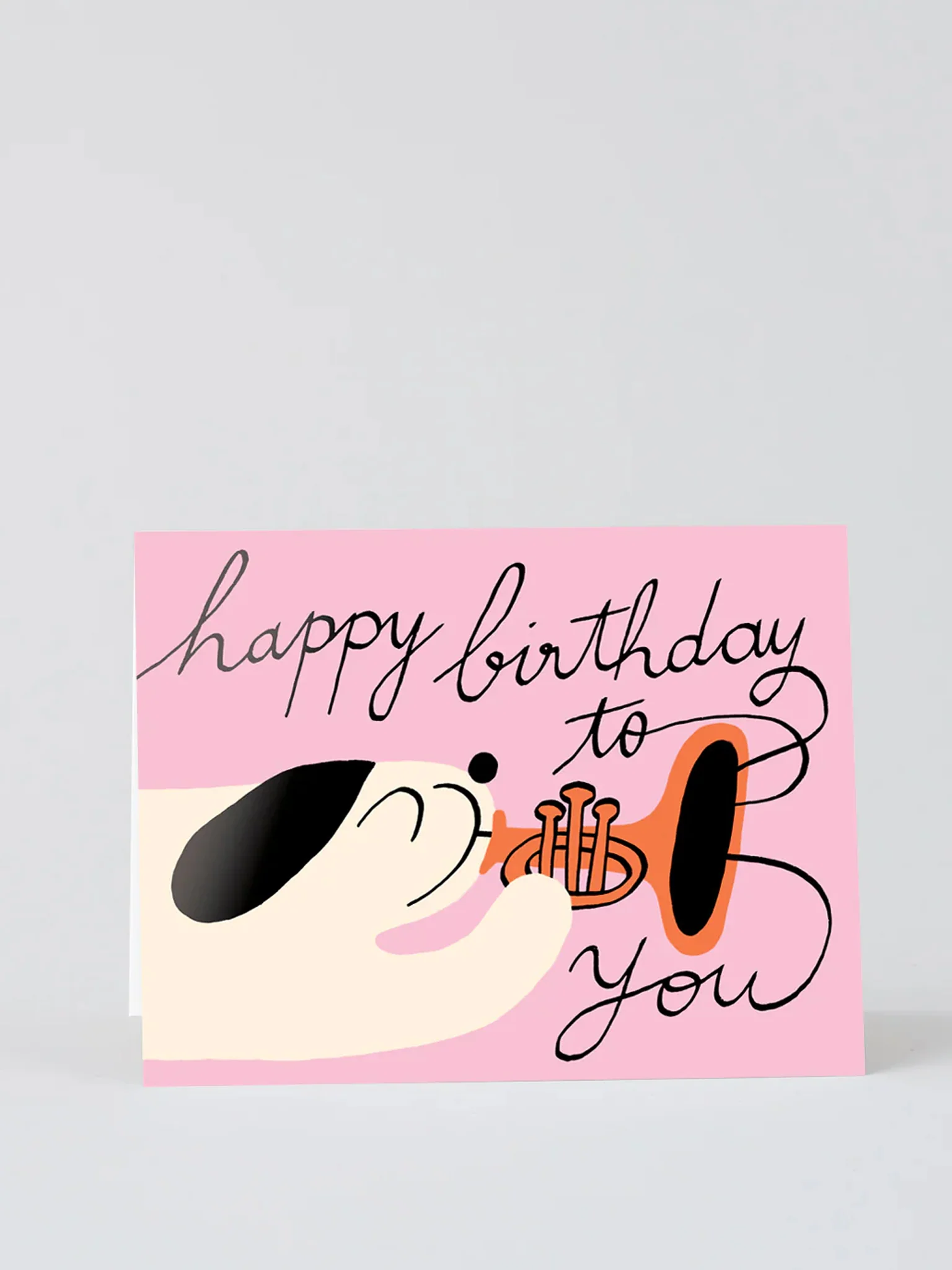 Happy Birthday Dog & Trumpet Card x Odile Ferraille - Image 2