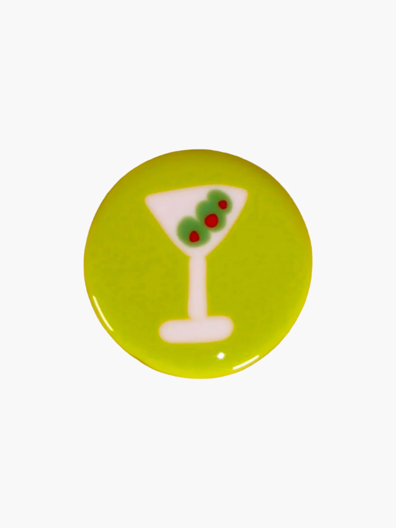 Happy Hour Glass Coaster - Slime Martini (Green)