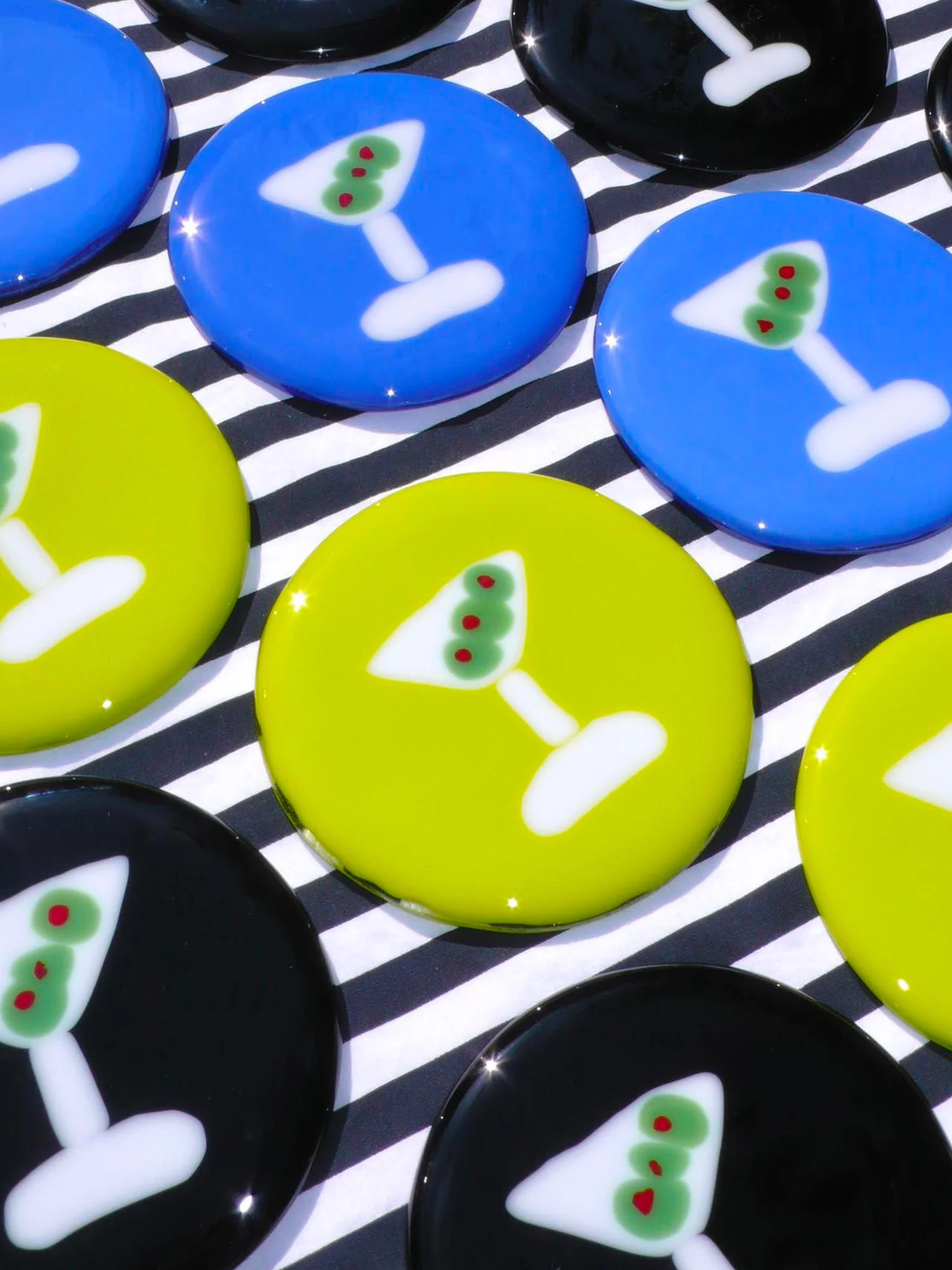 Happy Hour Glass Coaster - Slime Martini (Green) - Image 2