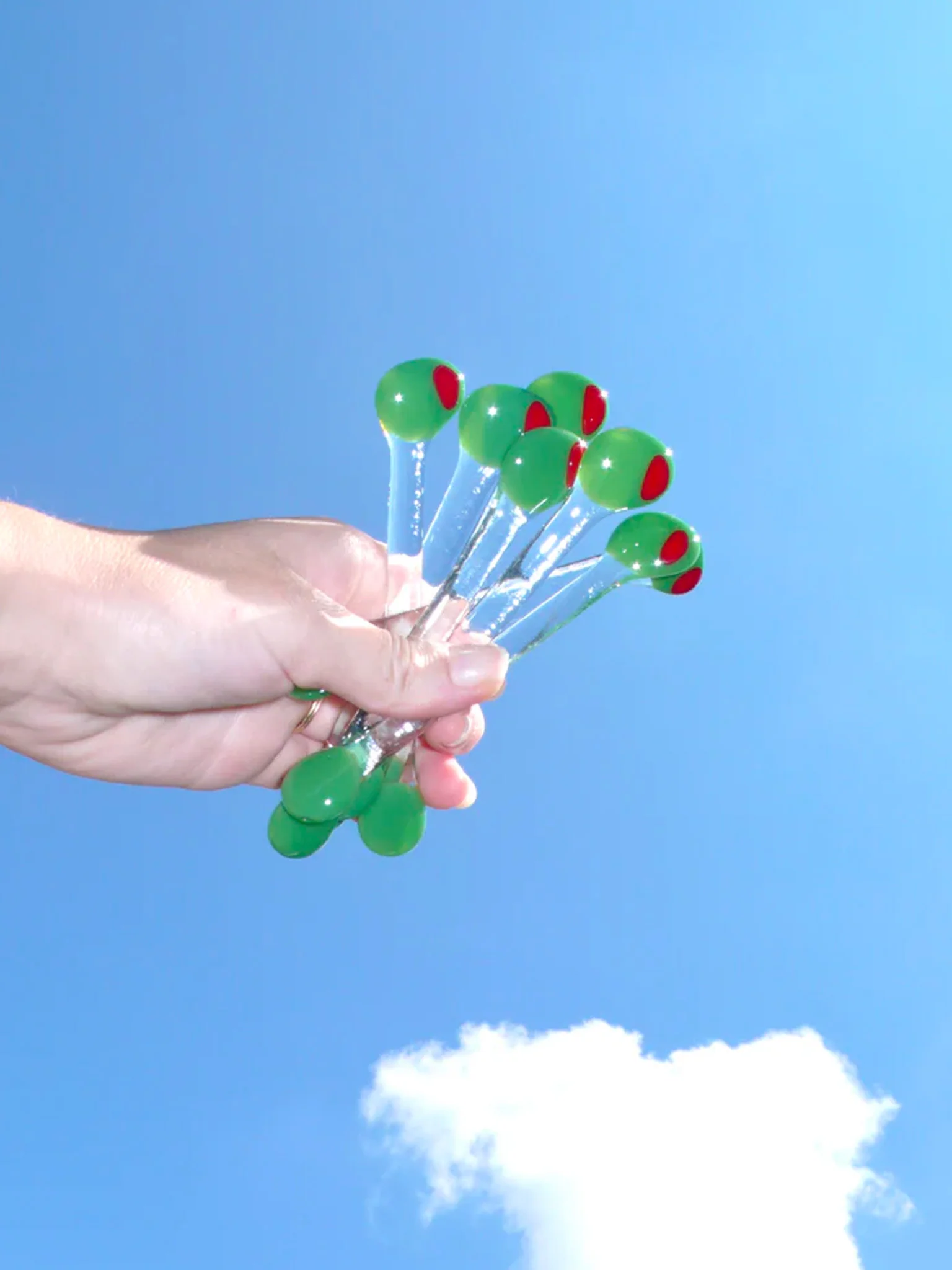 Happy Hour Glass Stirrer - Olive - Image 2