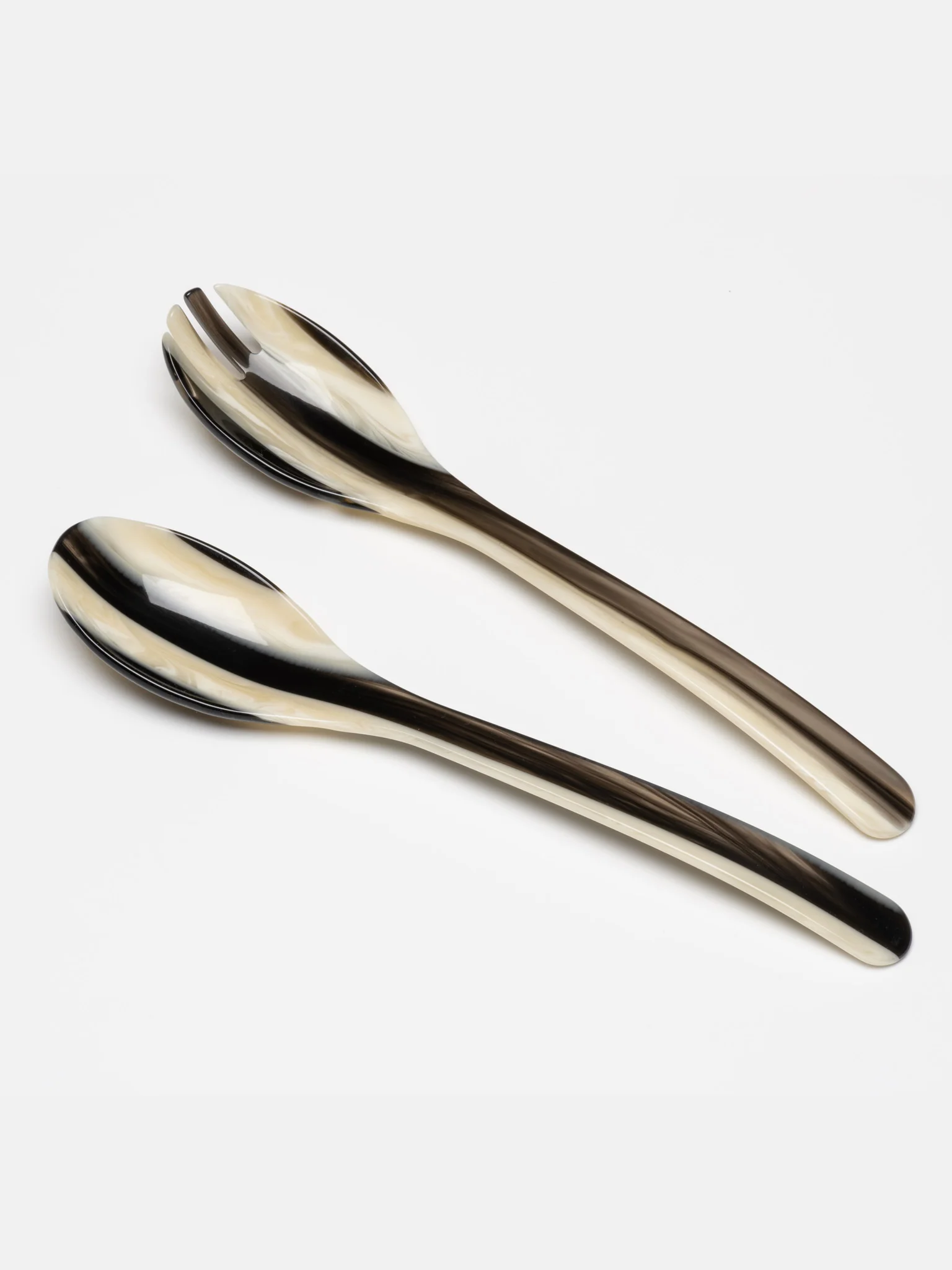Heim Sohne Salad Servers - Horn - Image 2