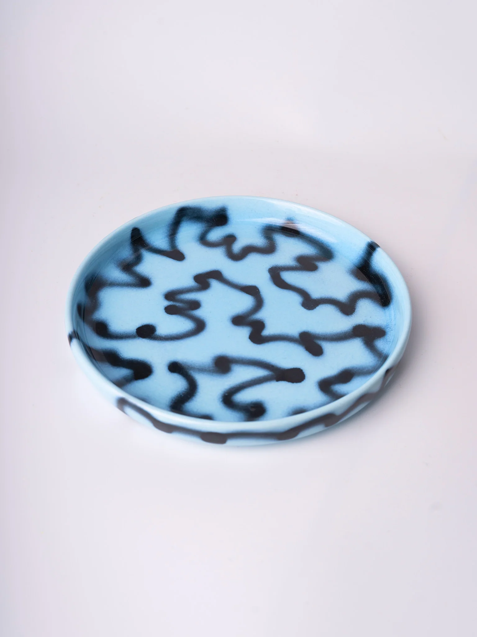 Kawaii Plate - Blue Pizza (15cm) - Image 2
