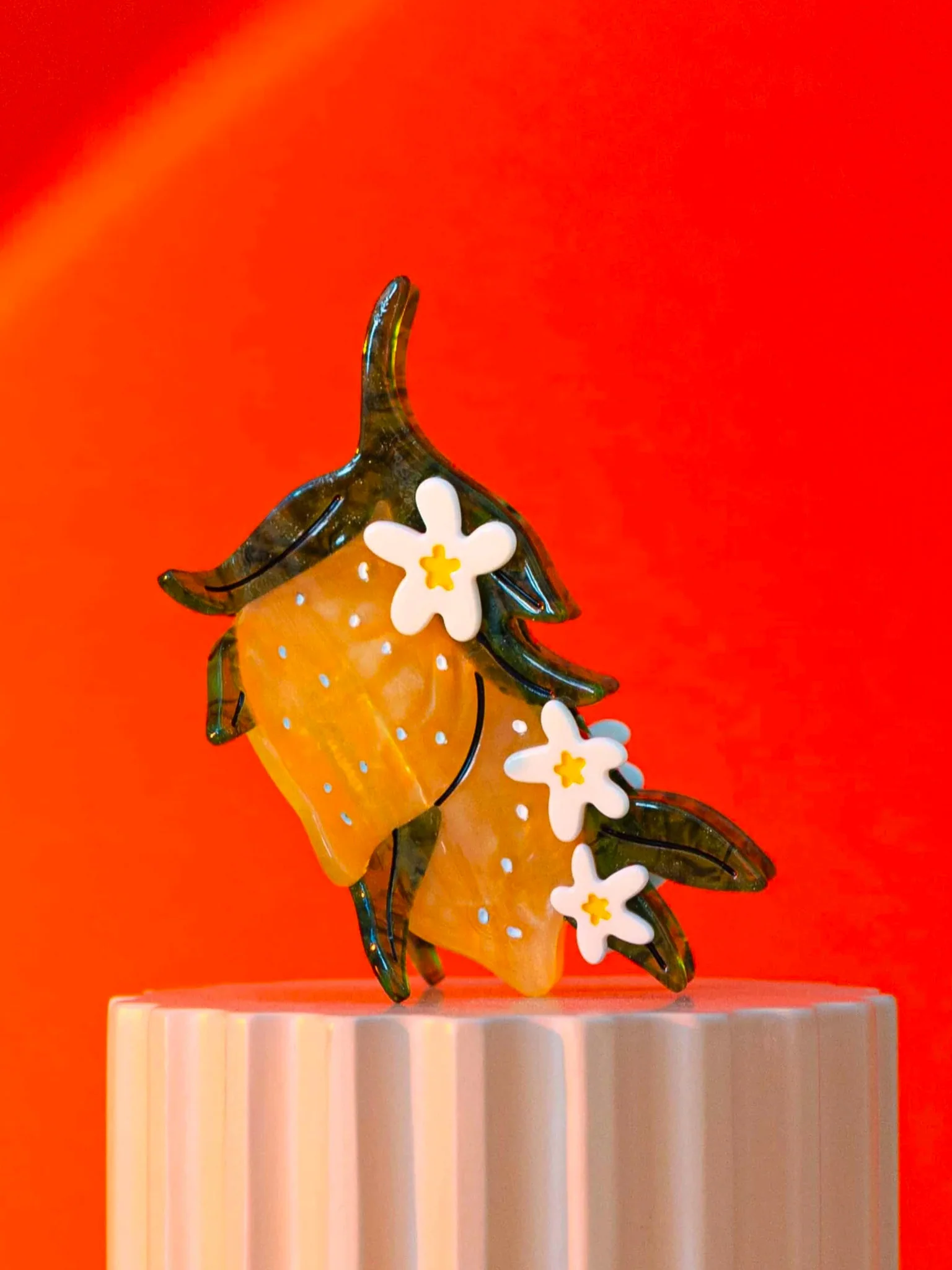 Lemon & Flowers Hair Claw - Image 3