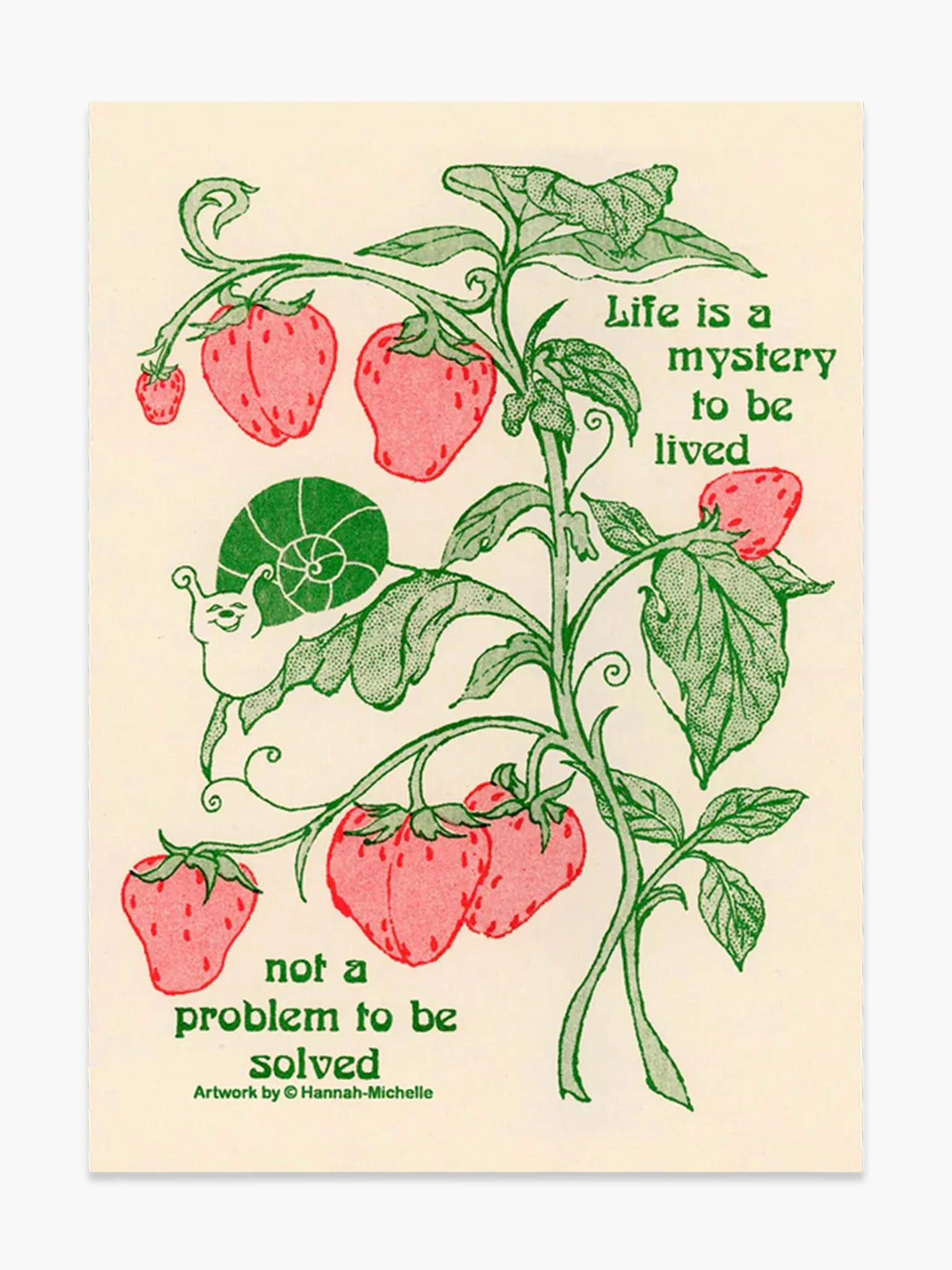 Life is a Mystery to be Lived (A3)