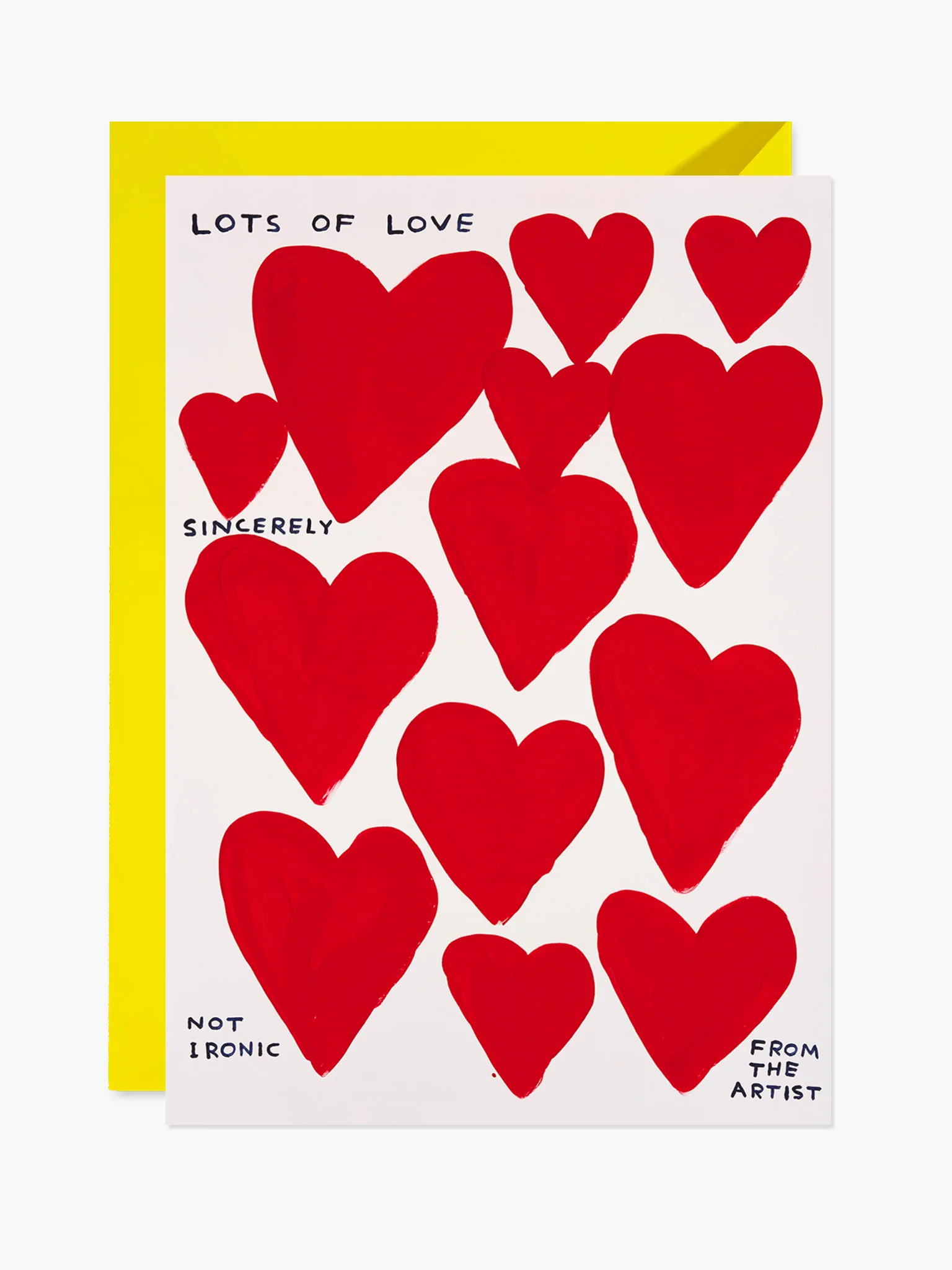 Lots of Love Card x David Shrigley