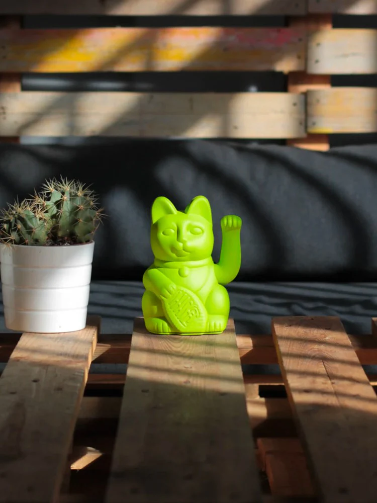 Lucky Cat Maneki-neko - Mojito Green - Image 2
