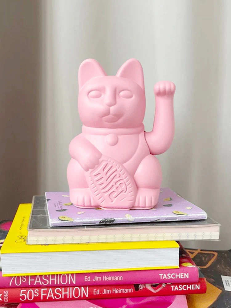Lucky Cat Maneki-neko - Pastel Pink - Image 2