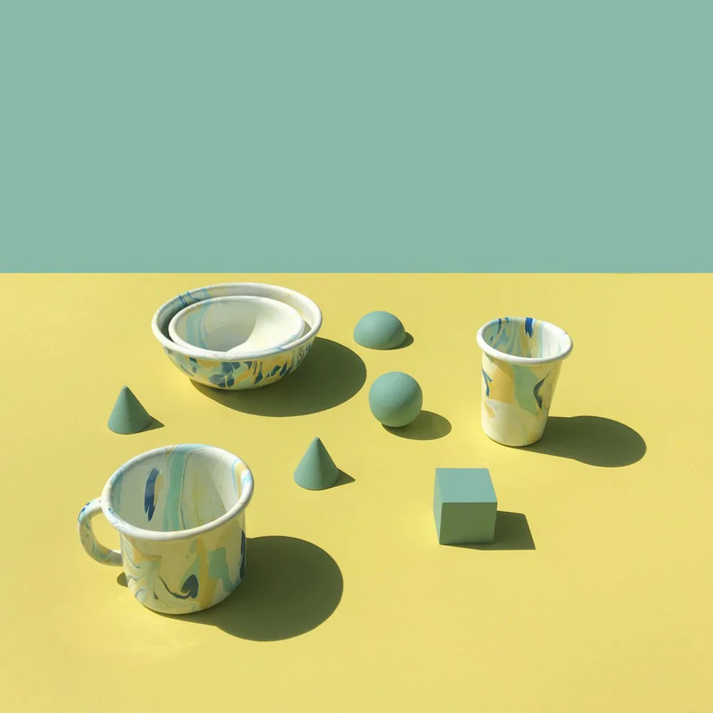 Marble Bowl Small (12cm) - Lemon Cream - Image 3