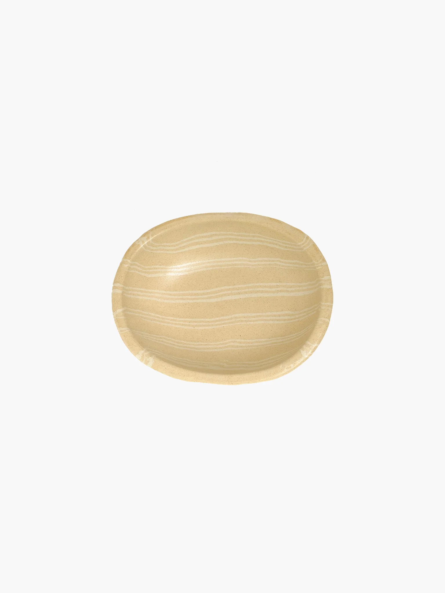Medium Egg Bowl (15cm) - Yellow Stripe
