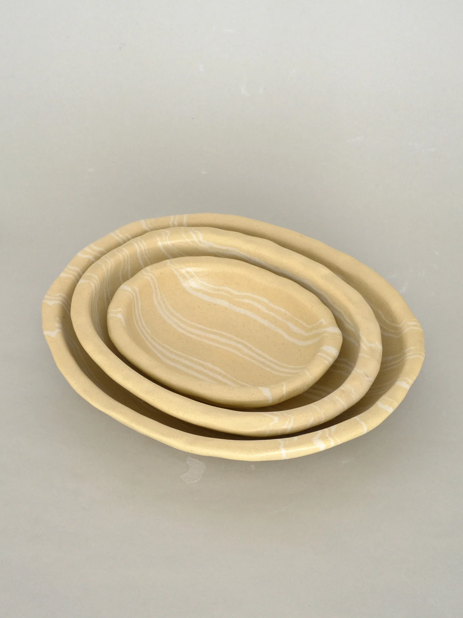 Medium Egg Bowl (15cm) - Yellow Stripe - Image 3