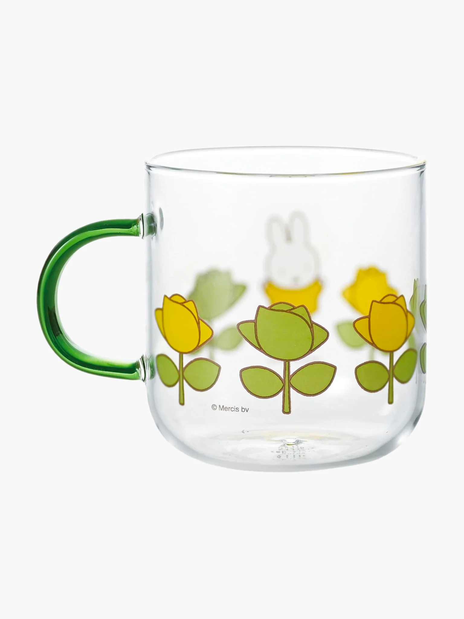 Miffy Glass Mug - Green Rose - Image 3