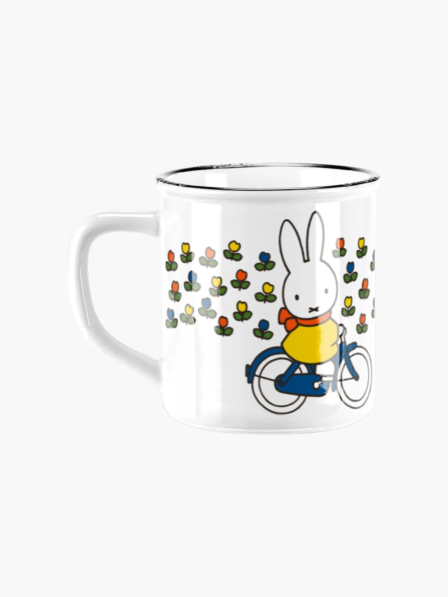 Miffy Retro Ceramic Mug - Bicycle White