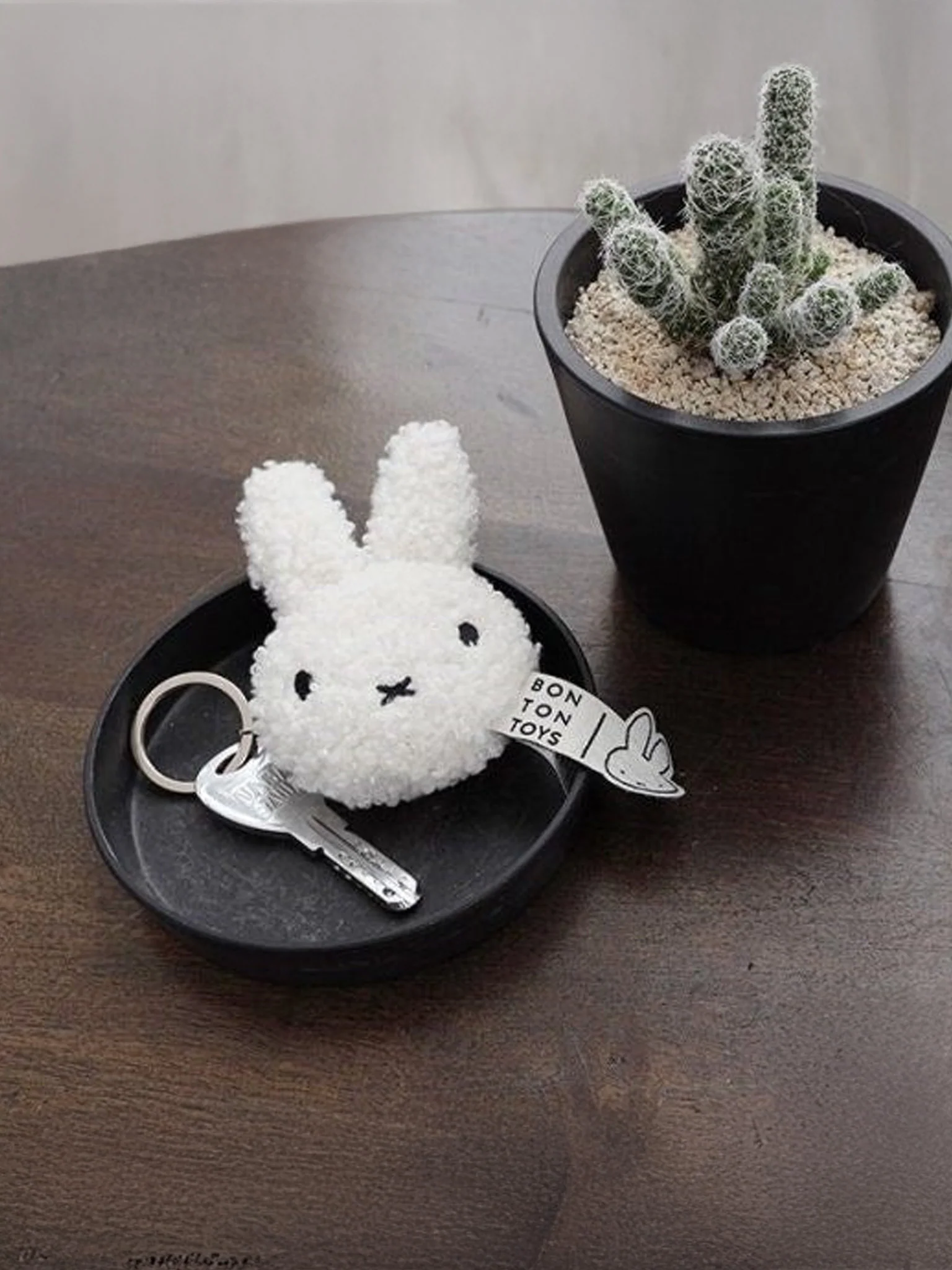 Miffy Tiny Teddy Flat Keychain (10cm) - Cream - Image 2