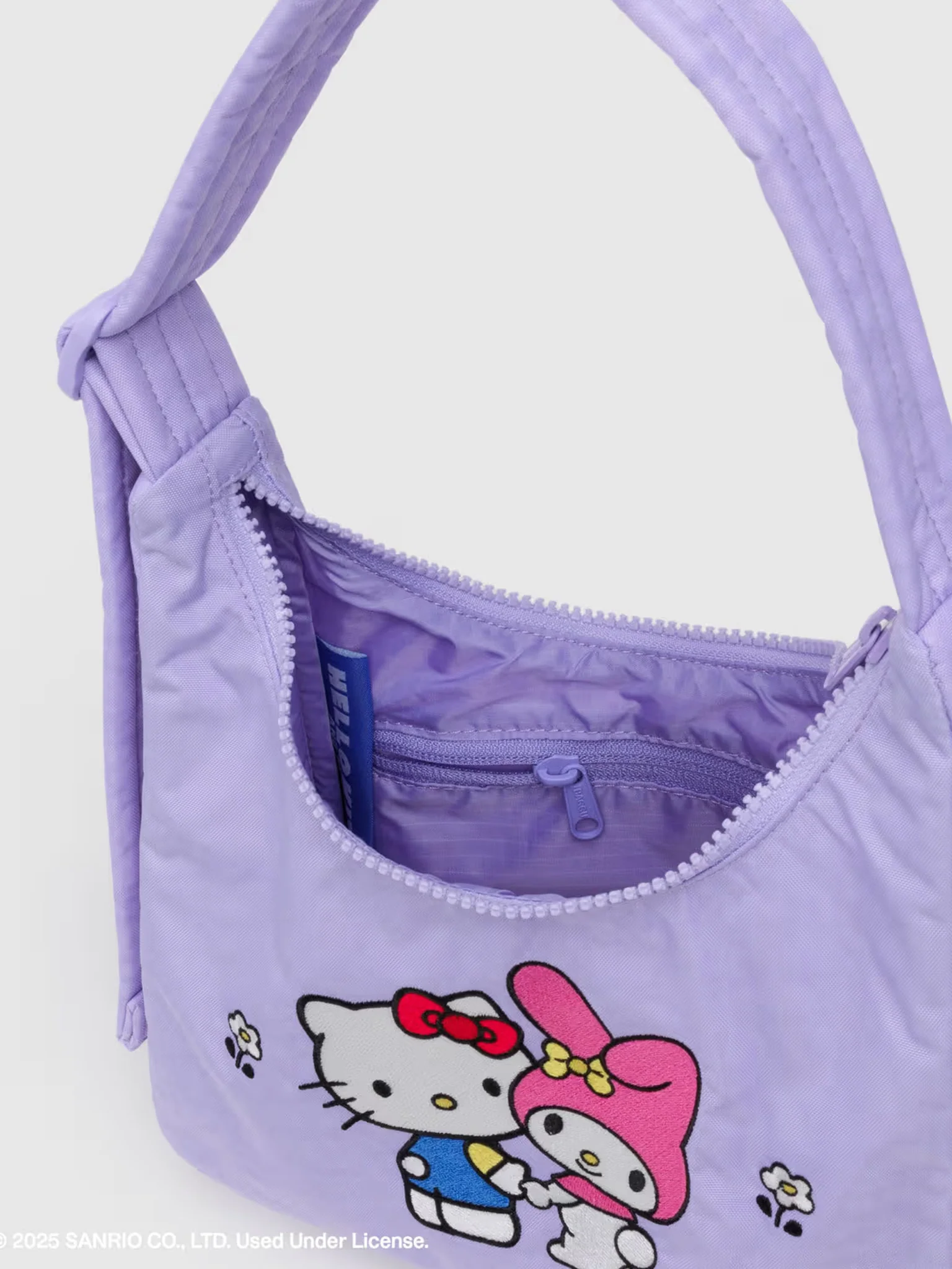 MINI Nylon Shoulder Bag - Embroidered Hello Kitty & My Melody - Image 3
