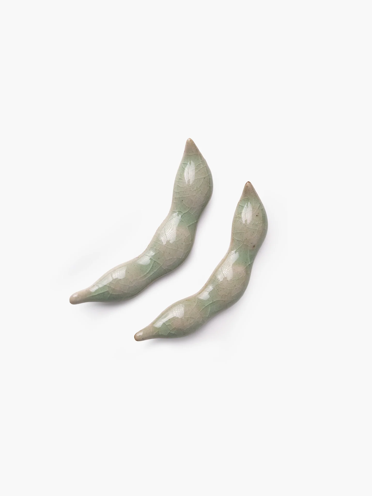 Minoyaki Chopstick Rest - Edamame
