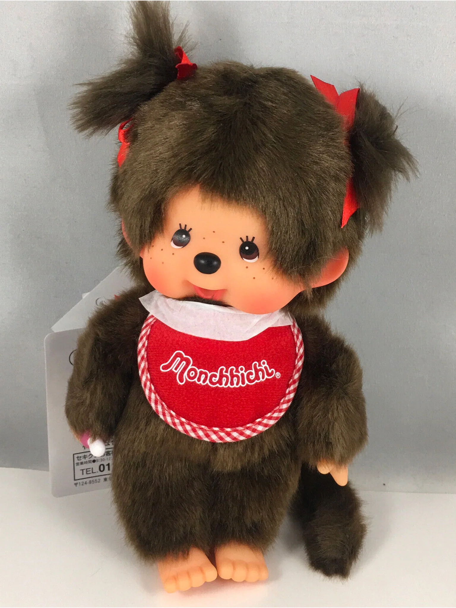Monchhichi Girl - Brown Pigtails - Image 2