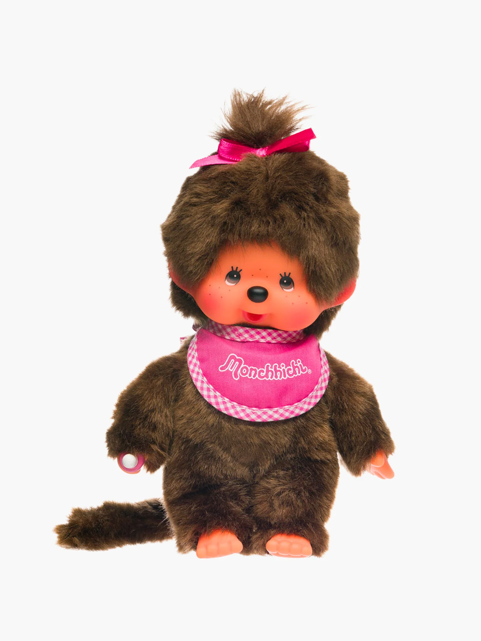 Monchhichi Girl - Pink Bib Ponytail - Image 2